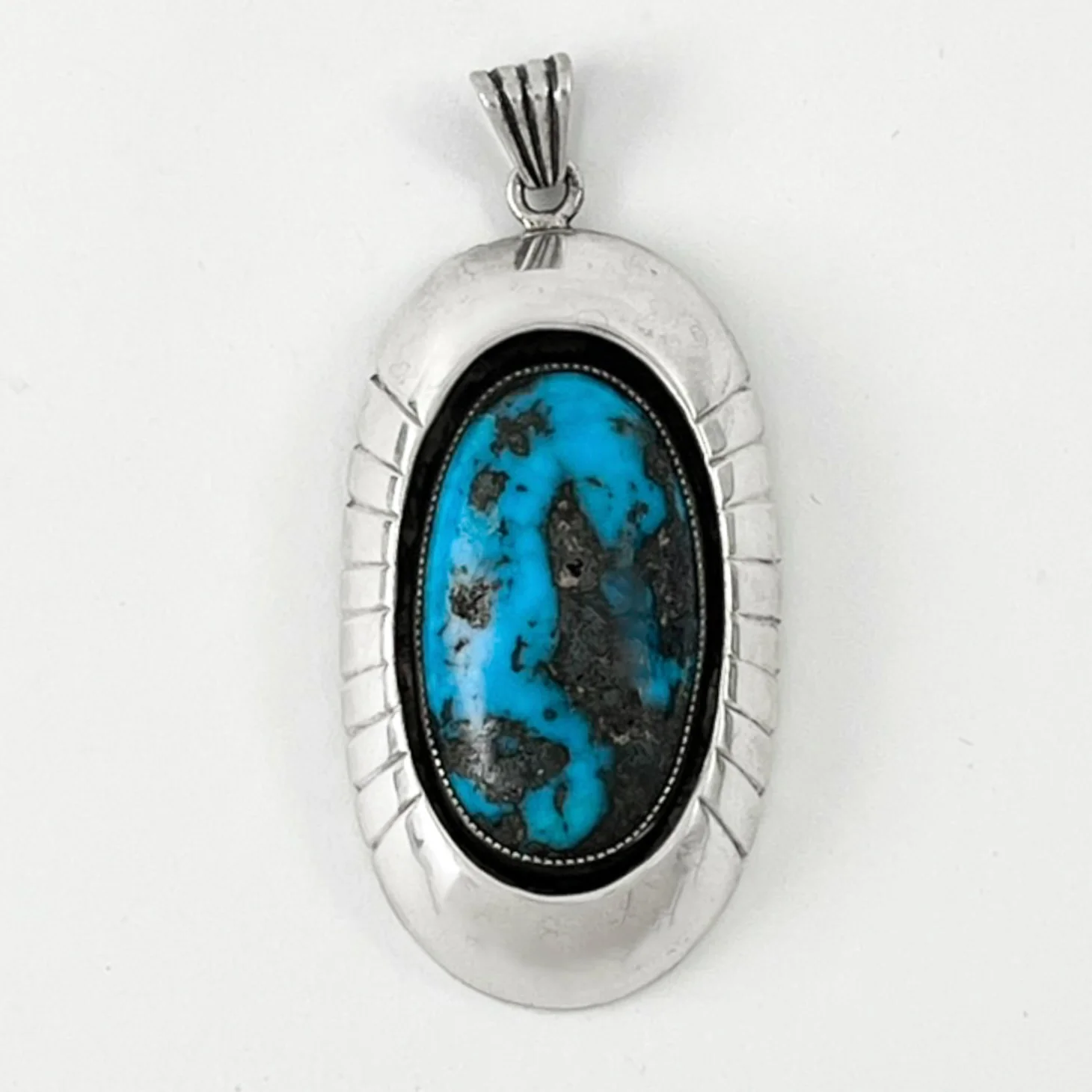 Large Pendant w/ Persian Turquoise - Mitchell's Manufacturing Jewel