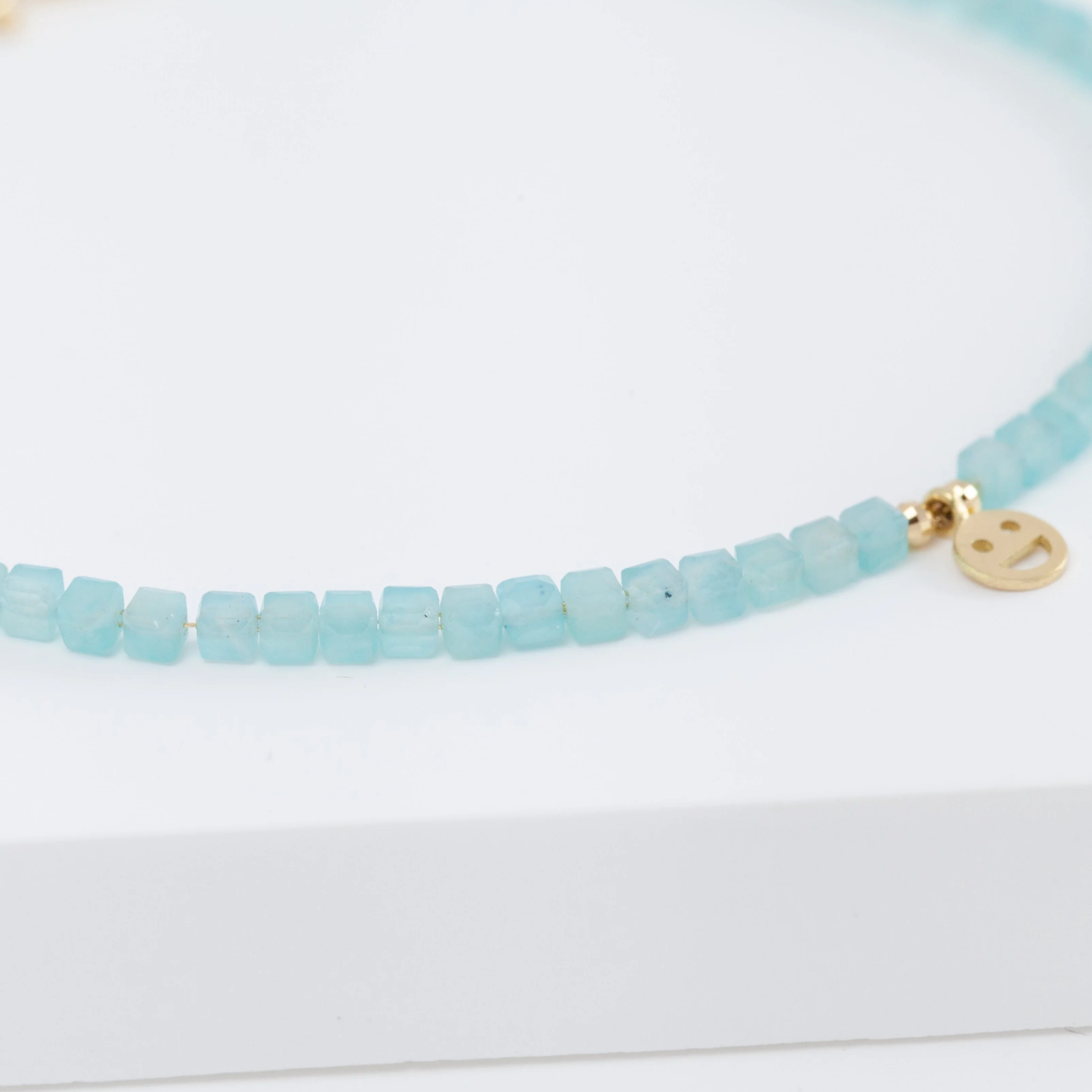 Smiley amazonite beads bracelet - Mitchell's Manufacturing Jewel