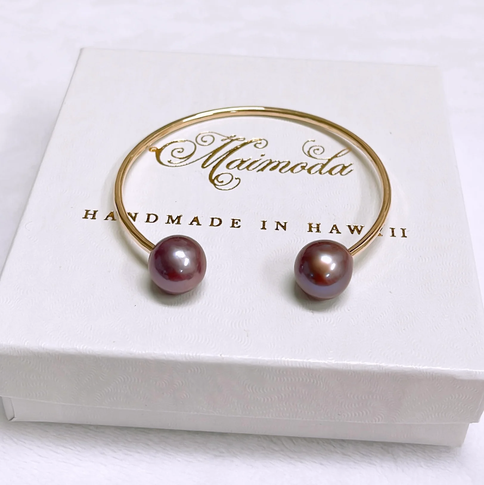 Cuff ADORA - lavender Edison pearls (B573) - Mitchell's Manufacturing Jewel