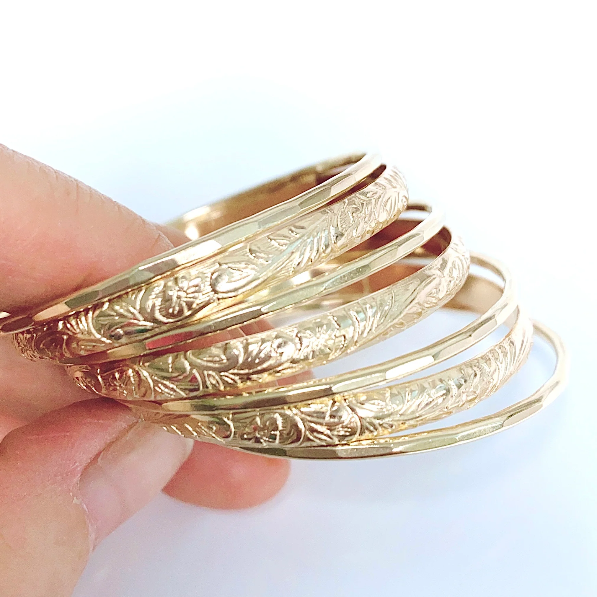 Baby ATHENA Bangles set - 4mm (B548) - Mitchell's Manufacturing Jewel