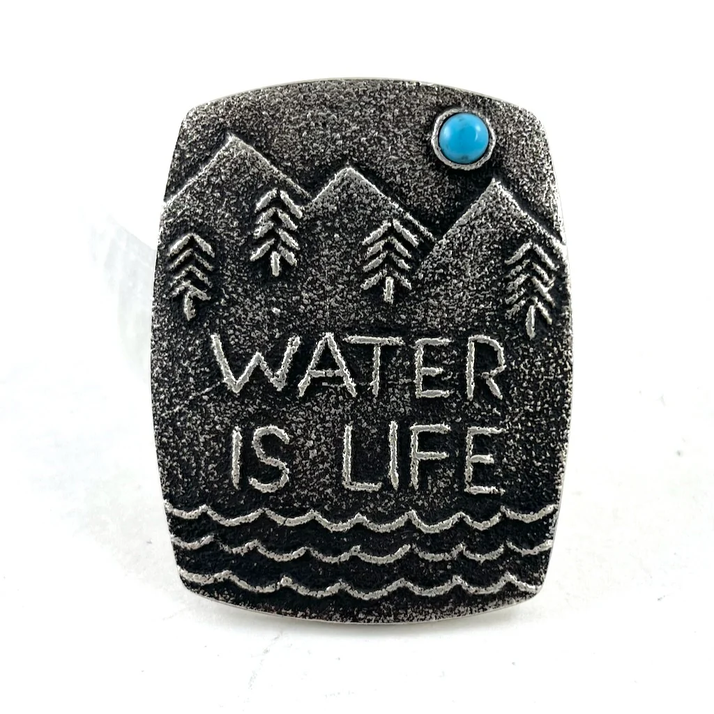 Water Is LifeScarf SlideBy Lee Begay - Mitchell's Manufacturing Jewel