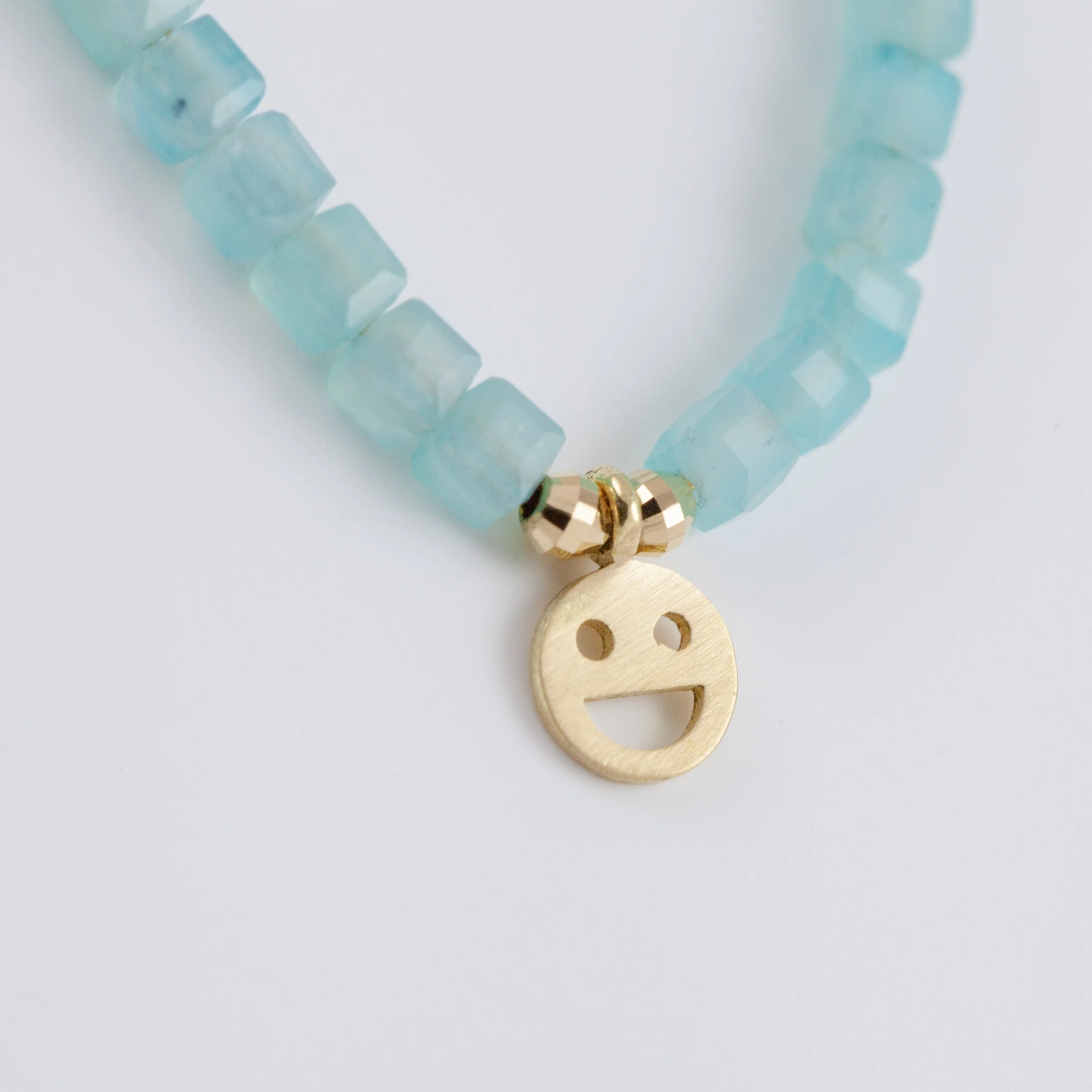 Smiley amazonite beads bracelet - Mitchell's Manufacturing Jewel