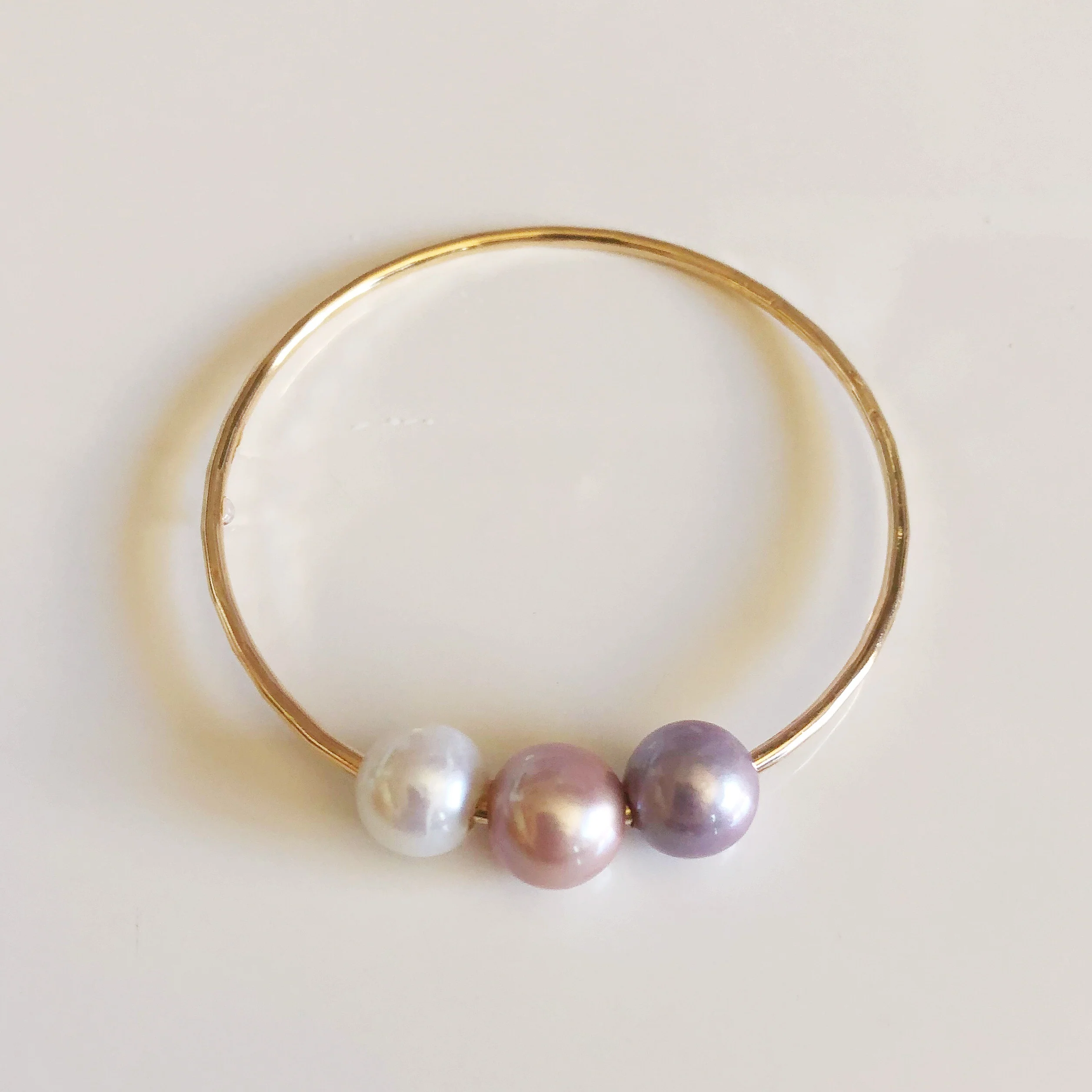 Bangle PAIGE - edison pearls (B387) - Mitchell's Manufacturing Jewel