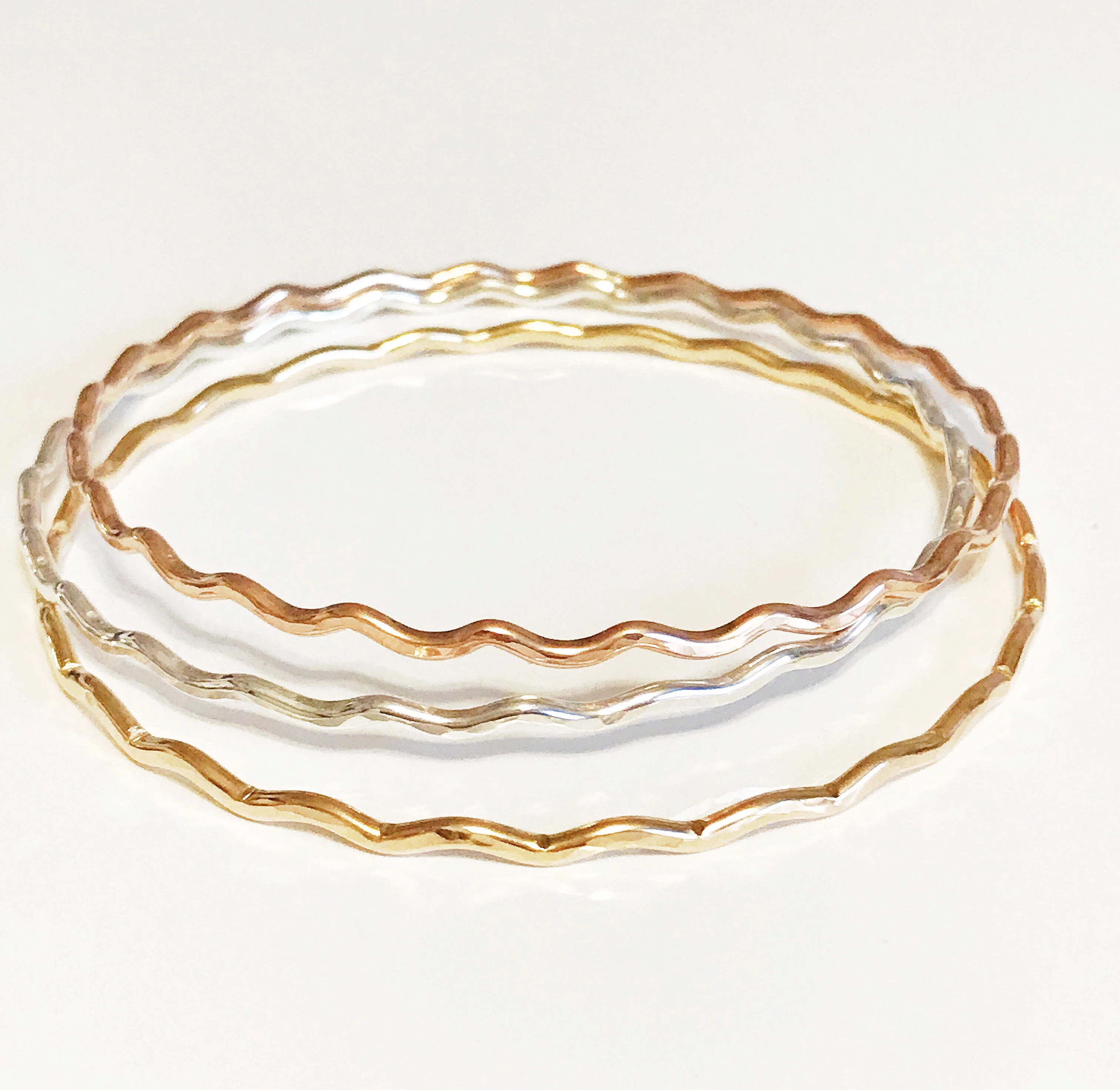 Bangles UNAHI - mix metals (B334) - Mitchell's Manufacturing Jewel