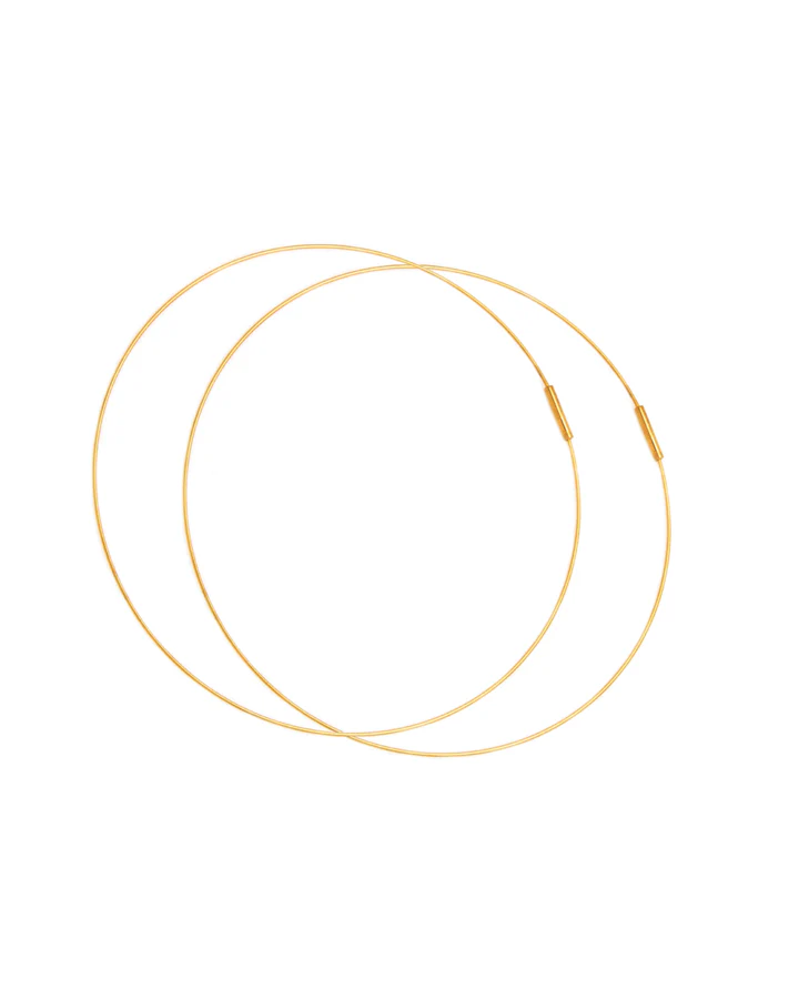 Large Harper Hoop Gold - Mitchell's Manufacturing Jewel