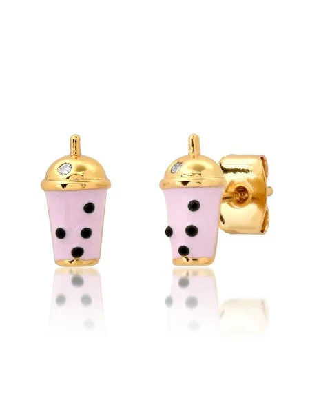 Enamel Boba Stud - Lilac - Mitchell's Manufacturing Jewel