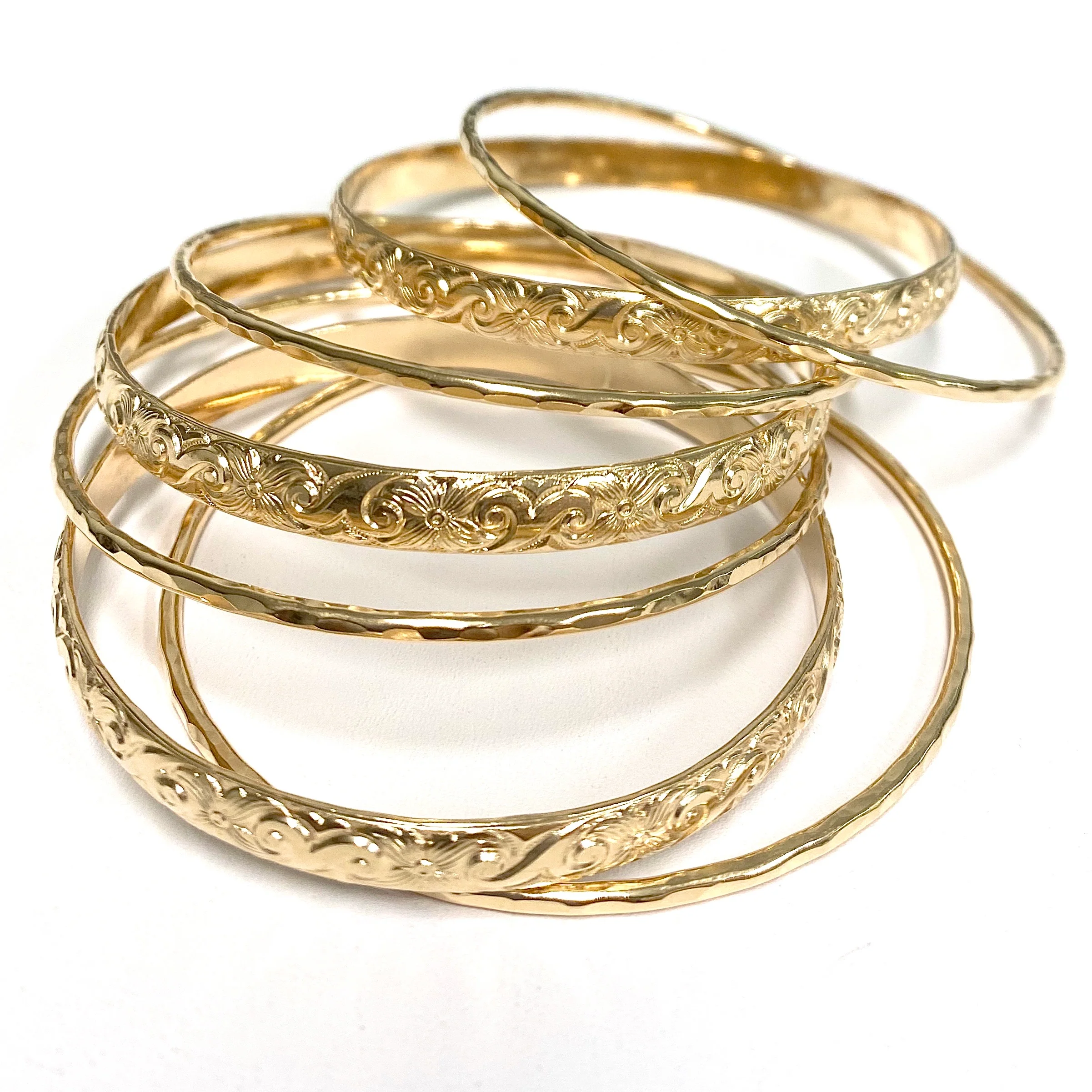 ATHENA bangle set - 6mm bangles (B484) - Mitchell's Manufacturing Jewel