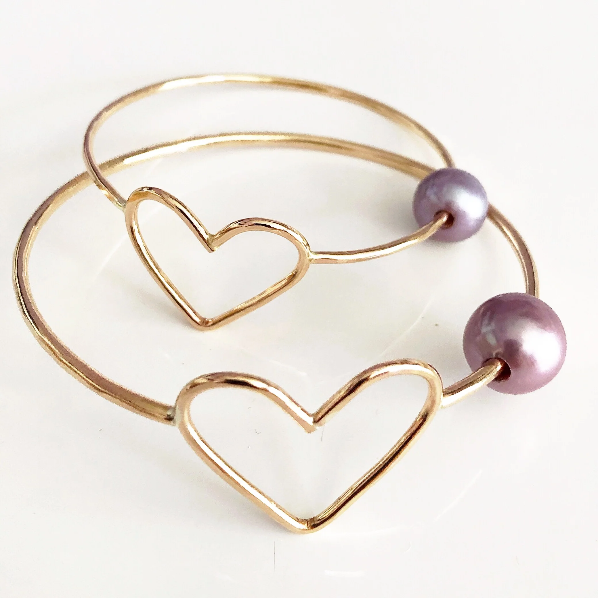 Bangle EDEN - lavender pearl (B422) - Mitchell's Manufacturing Jewel
