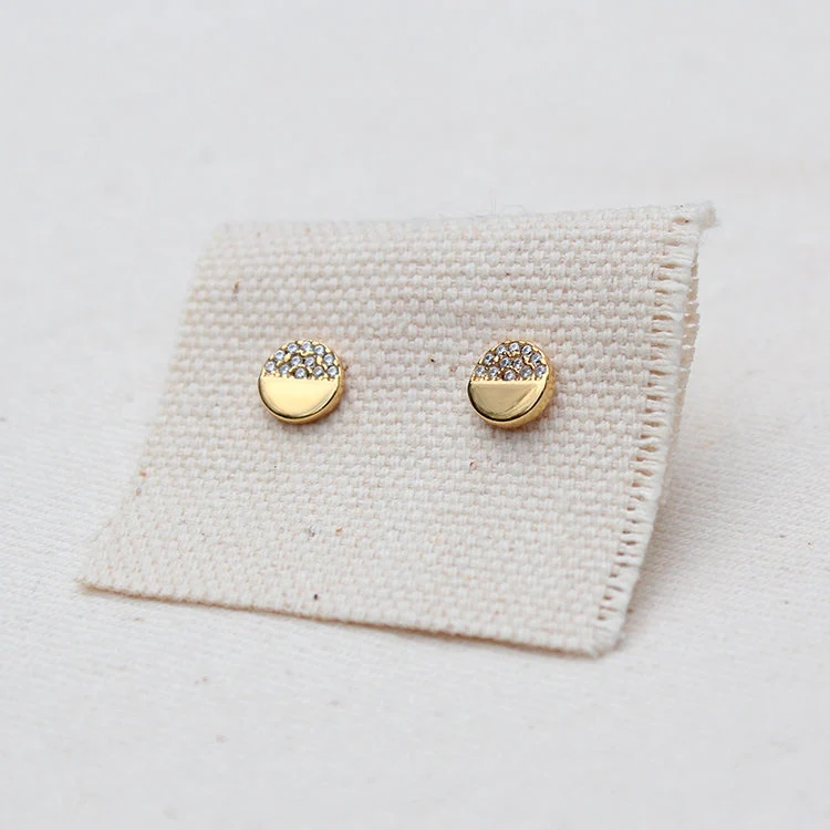 Pave Circle Studs - Mitchell's Manufacturing Jewel