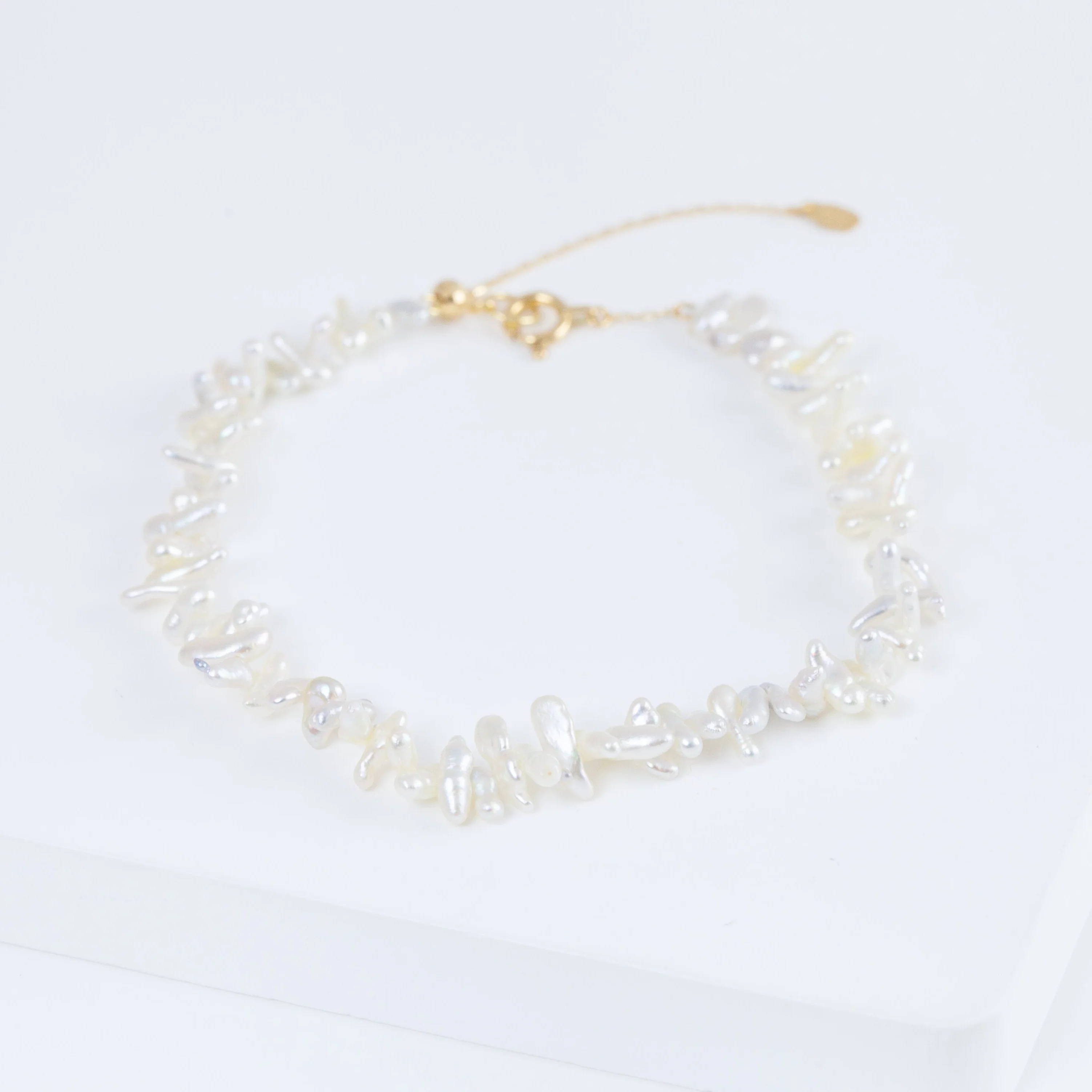 Sazare spiky akoya pearl bracelet (#1006) - Mitchell's Manufacturing Jewel