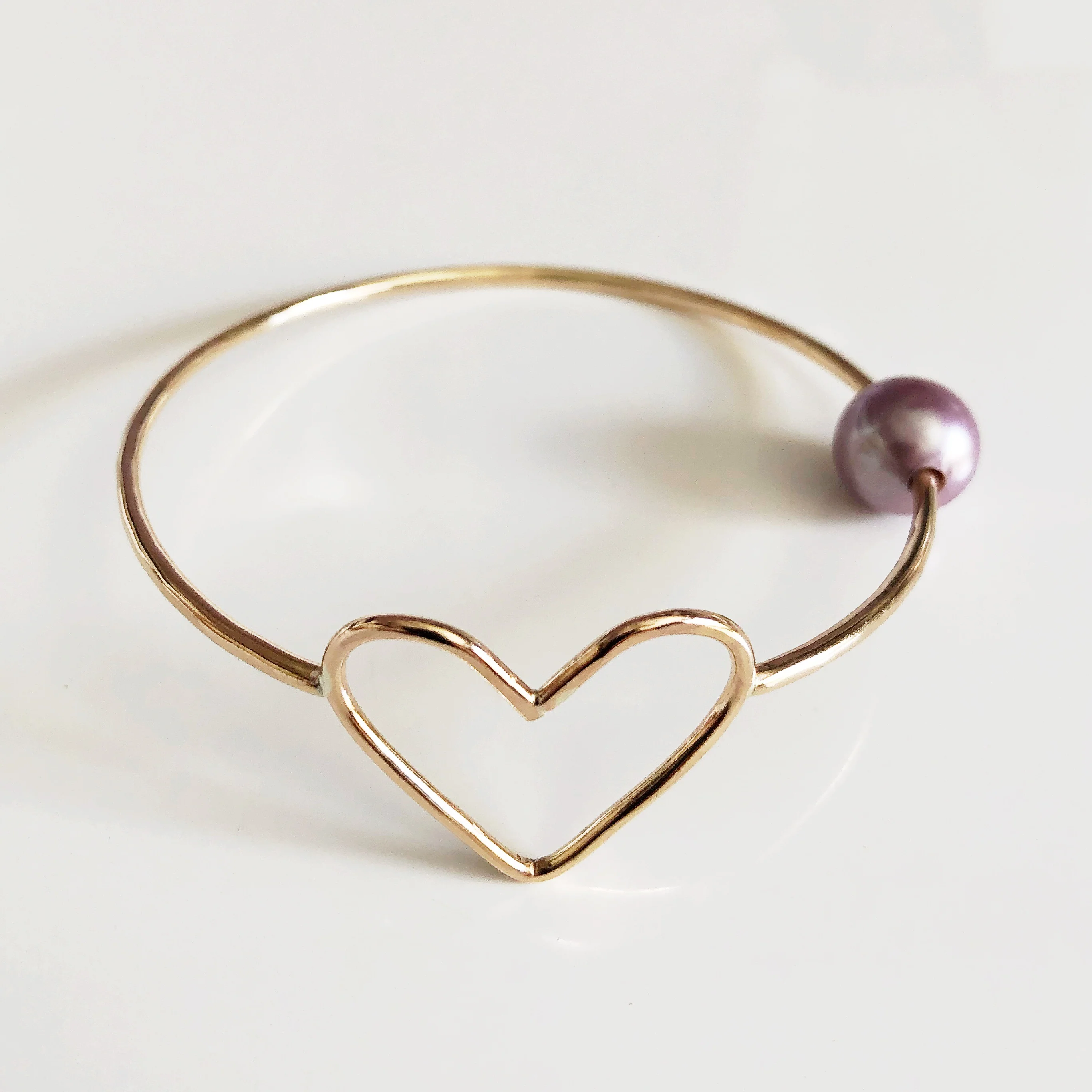 Bangle EDEN - lavender pearl (B422) - Mitchell's Manufacturing Jewel