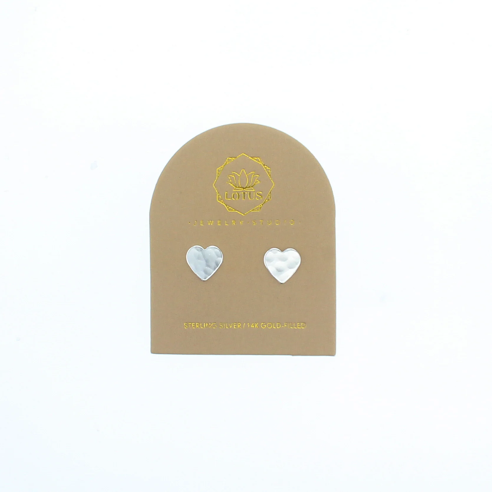 Sterling Heart Stud on Card - Mitchell's Manufacturing Jewel
