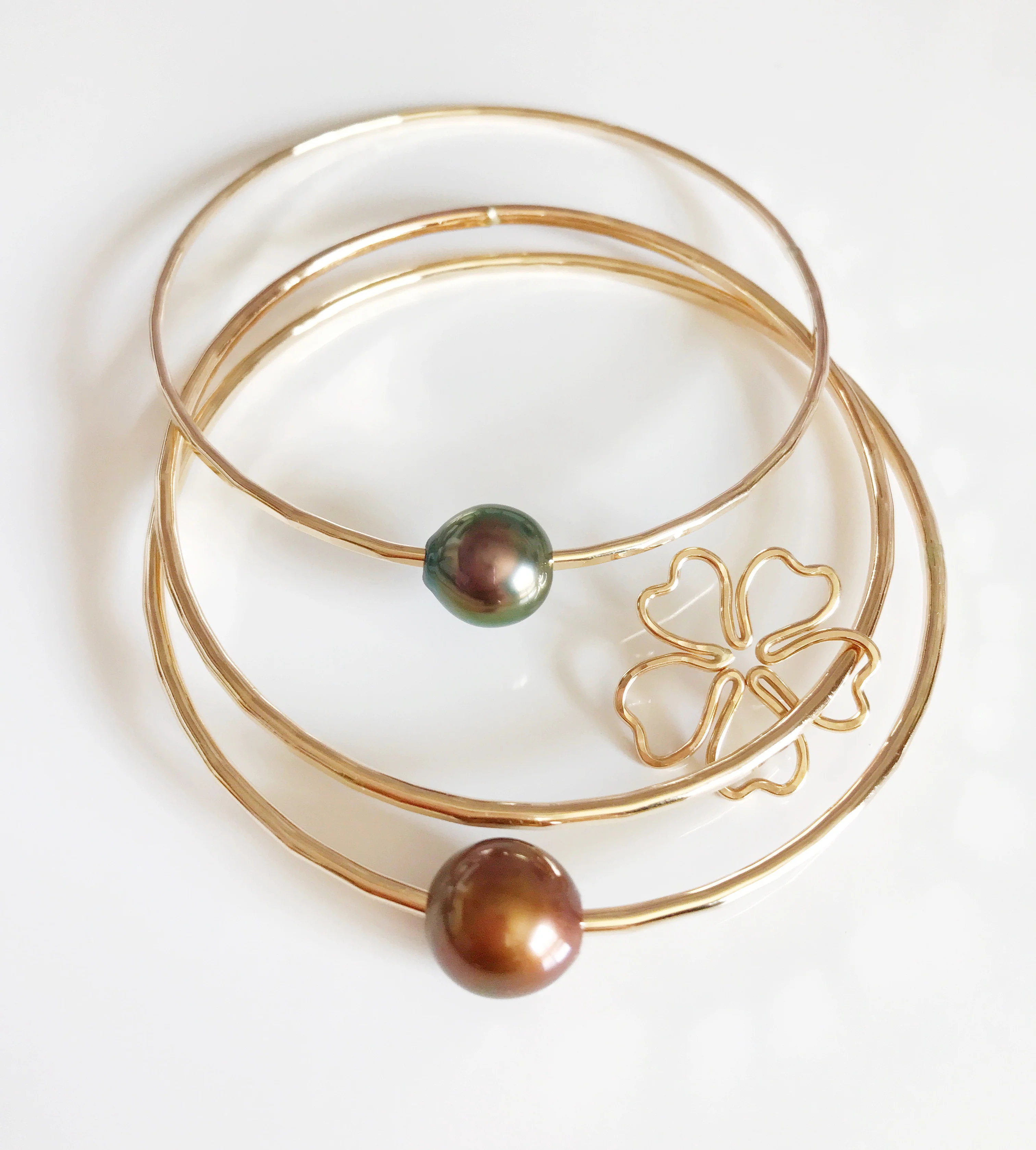 Cherry Blossom bangle (B327) - Mitchell's Manufacturing Jewel