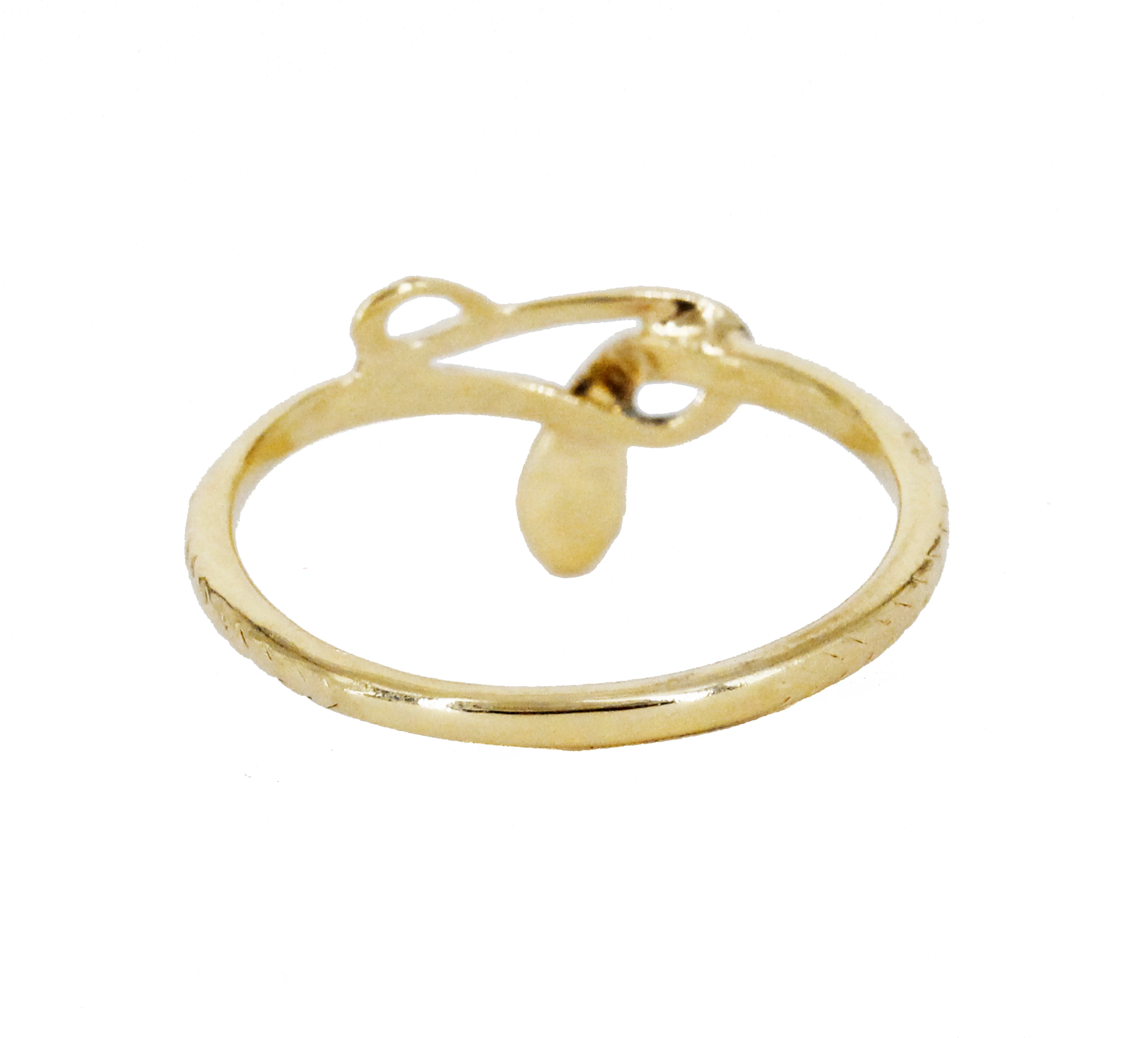 Diamond Serpent 14k Gold Ring - Mitchell's Manufacturing Jewel