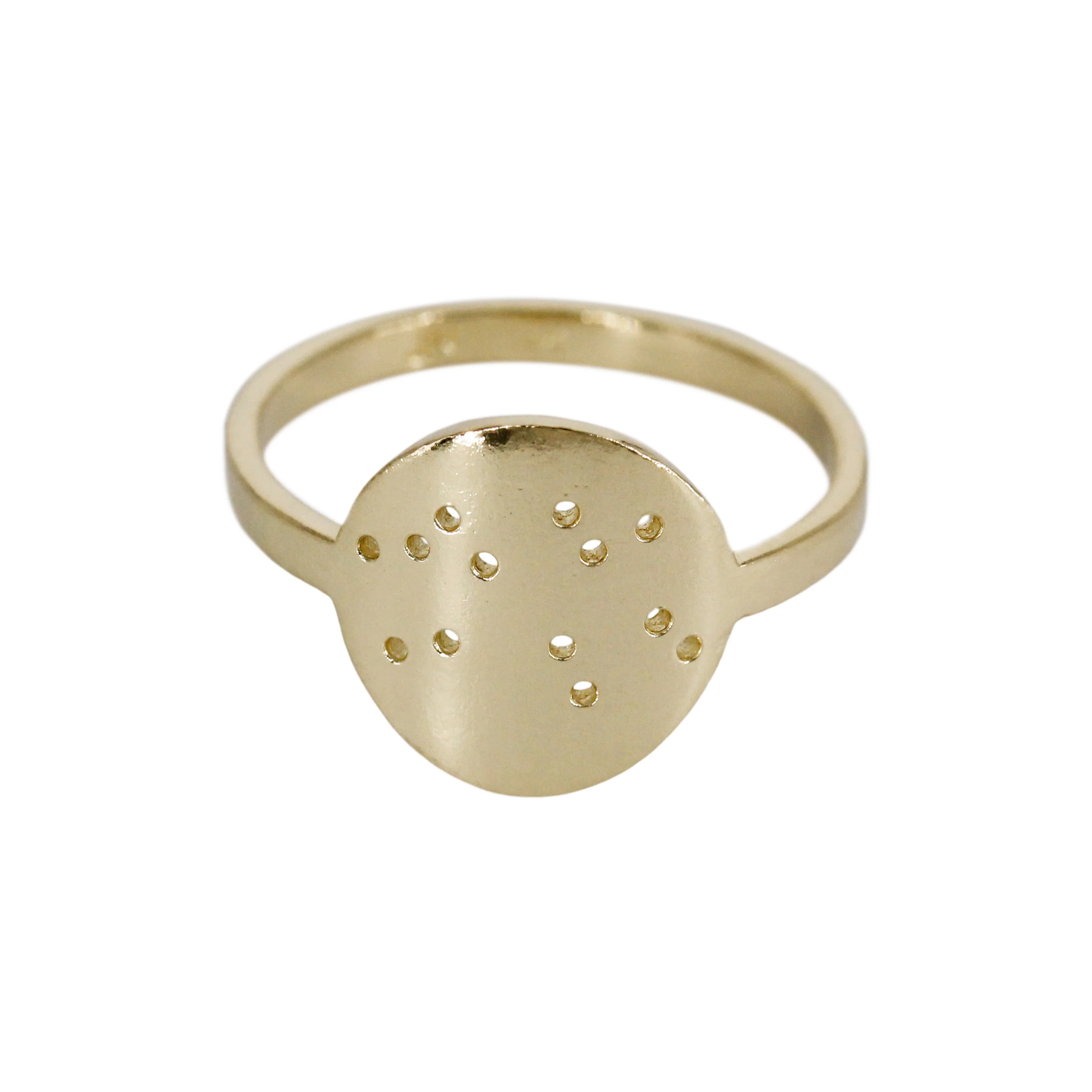 Written in the Stars: 14k Gold & Silver Zodiac Constellation Rings - Mitchell's Manufacturing Jewel