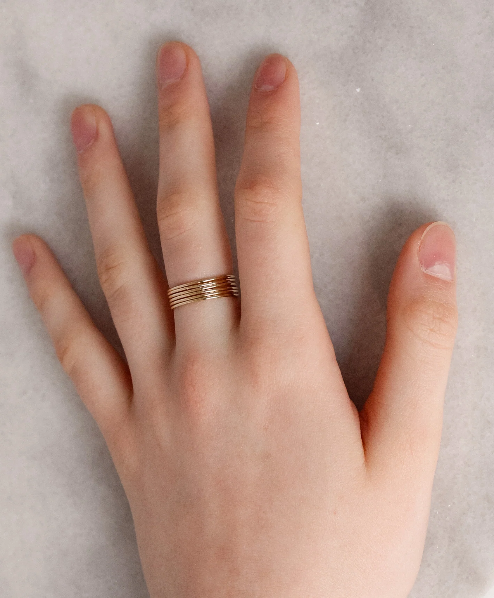 Forget Me Not Stacking Rings | Handmade 14k Gold & Silver Bands - Mitchell's Manufacturing Jewel