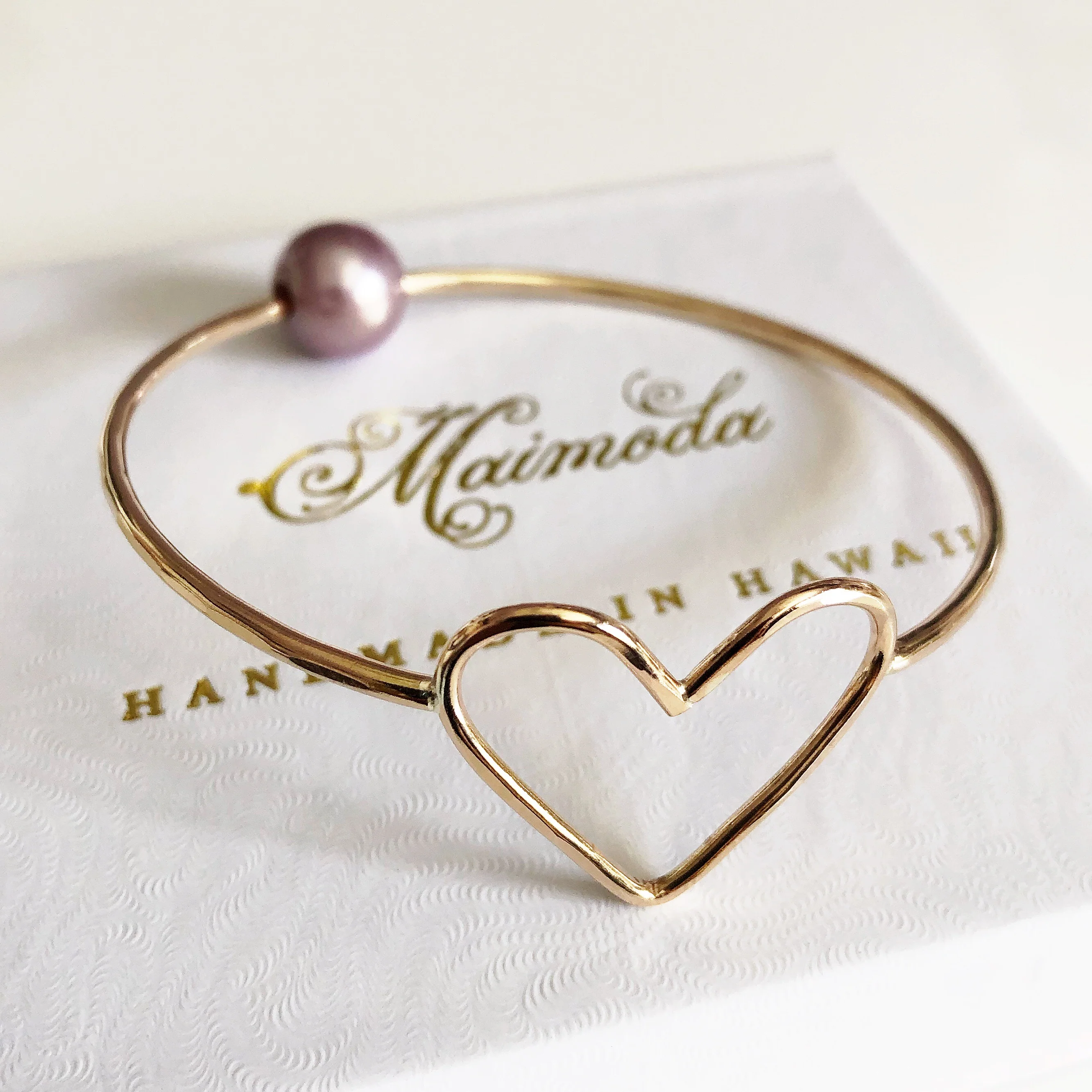 Bangle EDEN - lavender pearl (B422) - Mitchell's Manufacturing Jewel