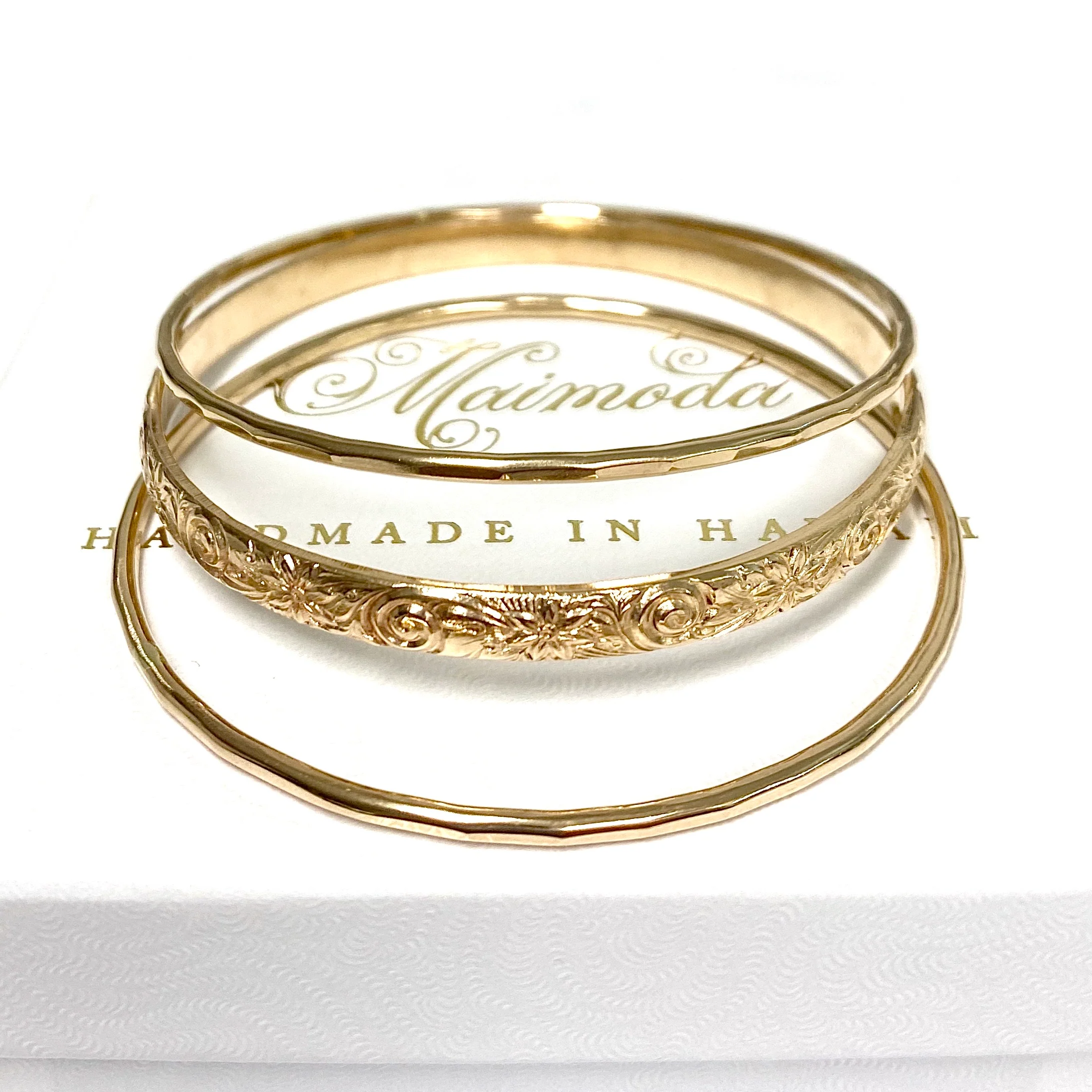 MOANI bangles set - 5mm heirloom (B509) - Mitchell's Manufacturing Jewel