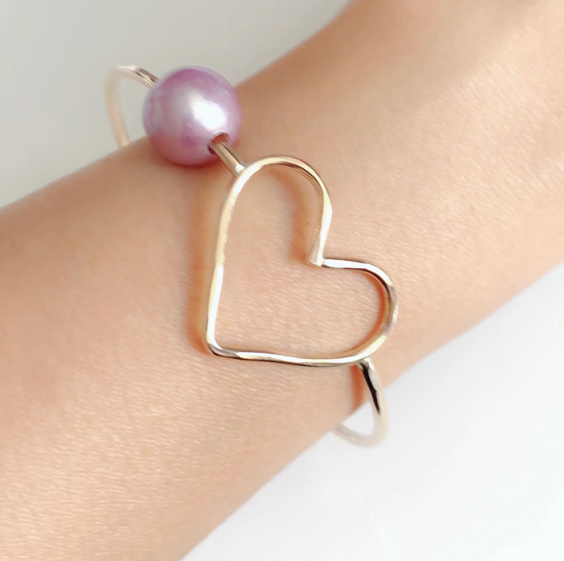 Bangle EDEN - lavender pearl (B422) - Mitchell's Manufacturing Jewel