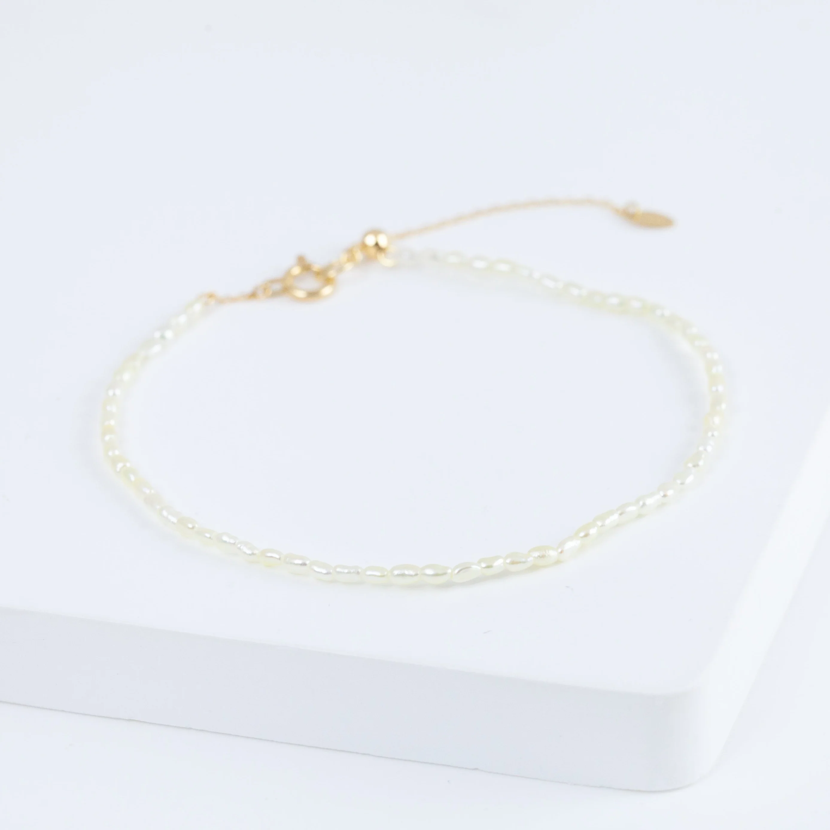 Sazare small creamy akoya pearl bracelet (#0433) - Mitchell's Manufacturing Jewel