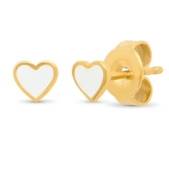 Heart Stud with Enamel - Mitchell's Manufacturing Jewel