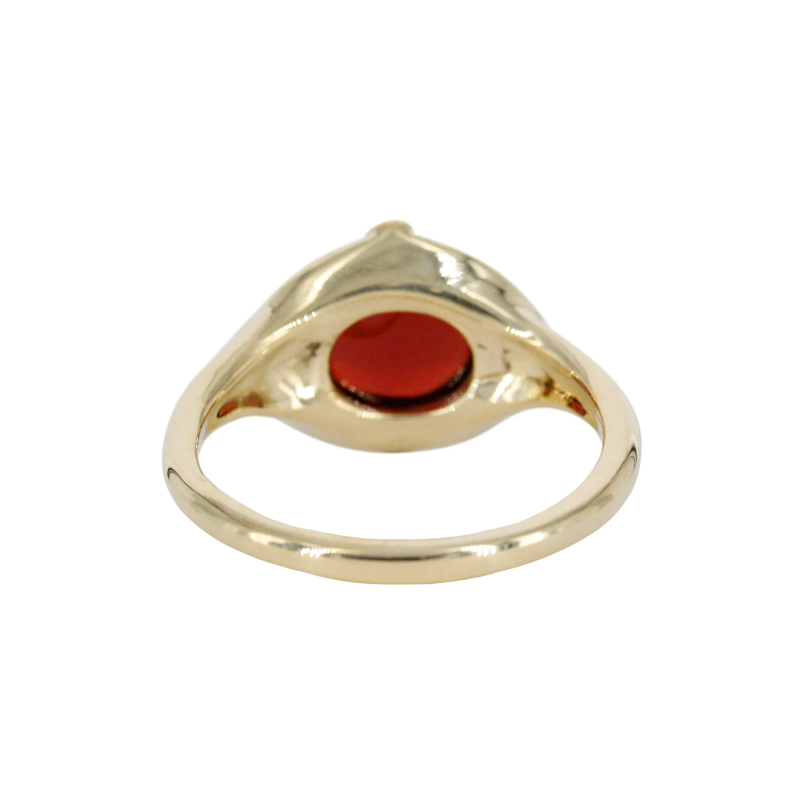 The Crimson Sovereign: A 14k Gold & Mozambique Garnet Heirloom - Mitchell's Manufacturing Jewel