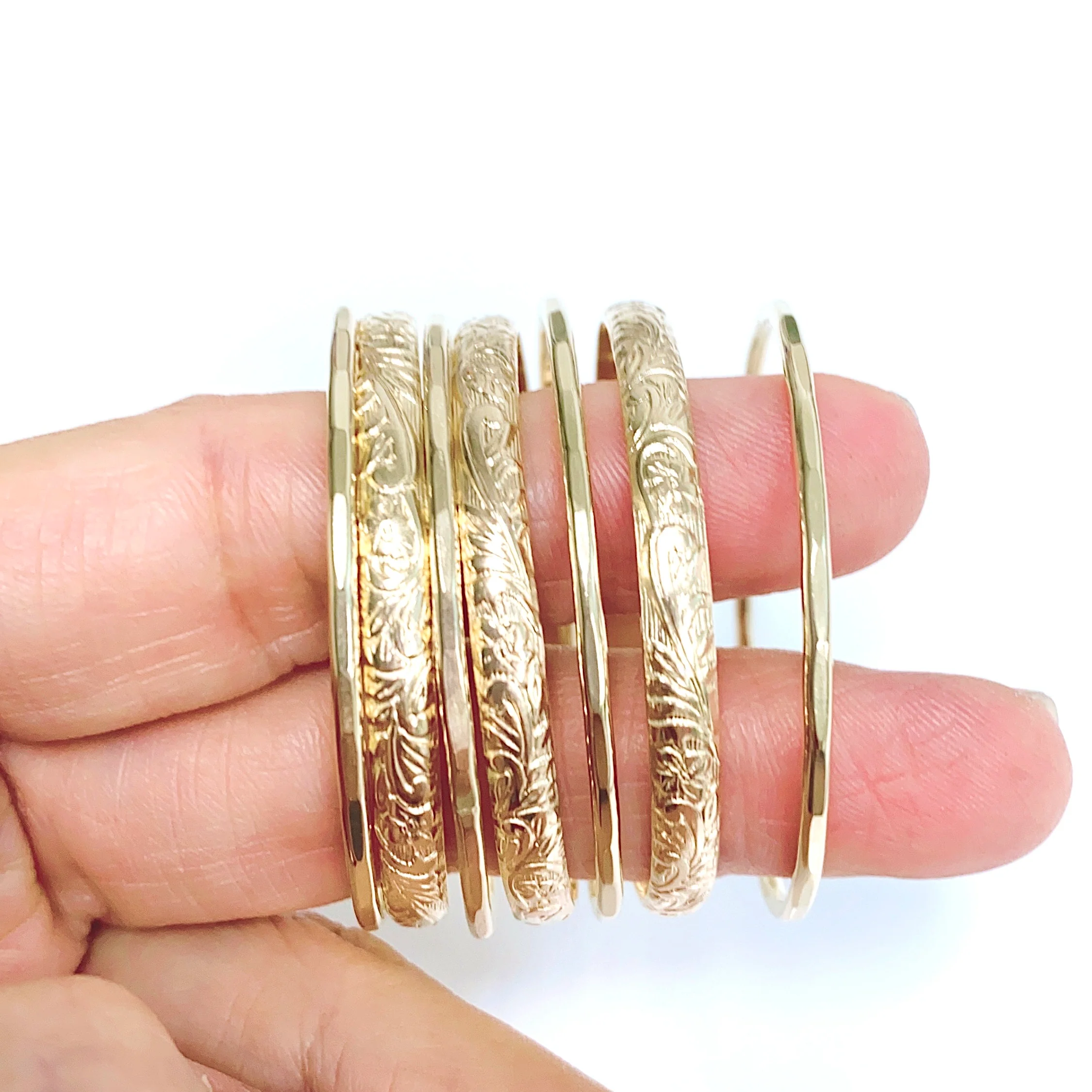 Baby ATHENA Bangles set - 4mm (B548) - Mitchell's Manufacturing Jewel