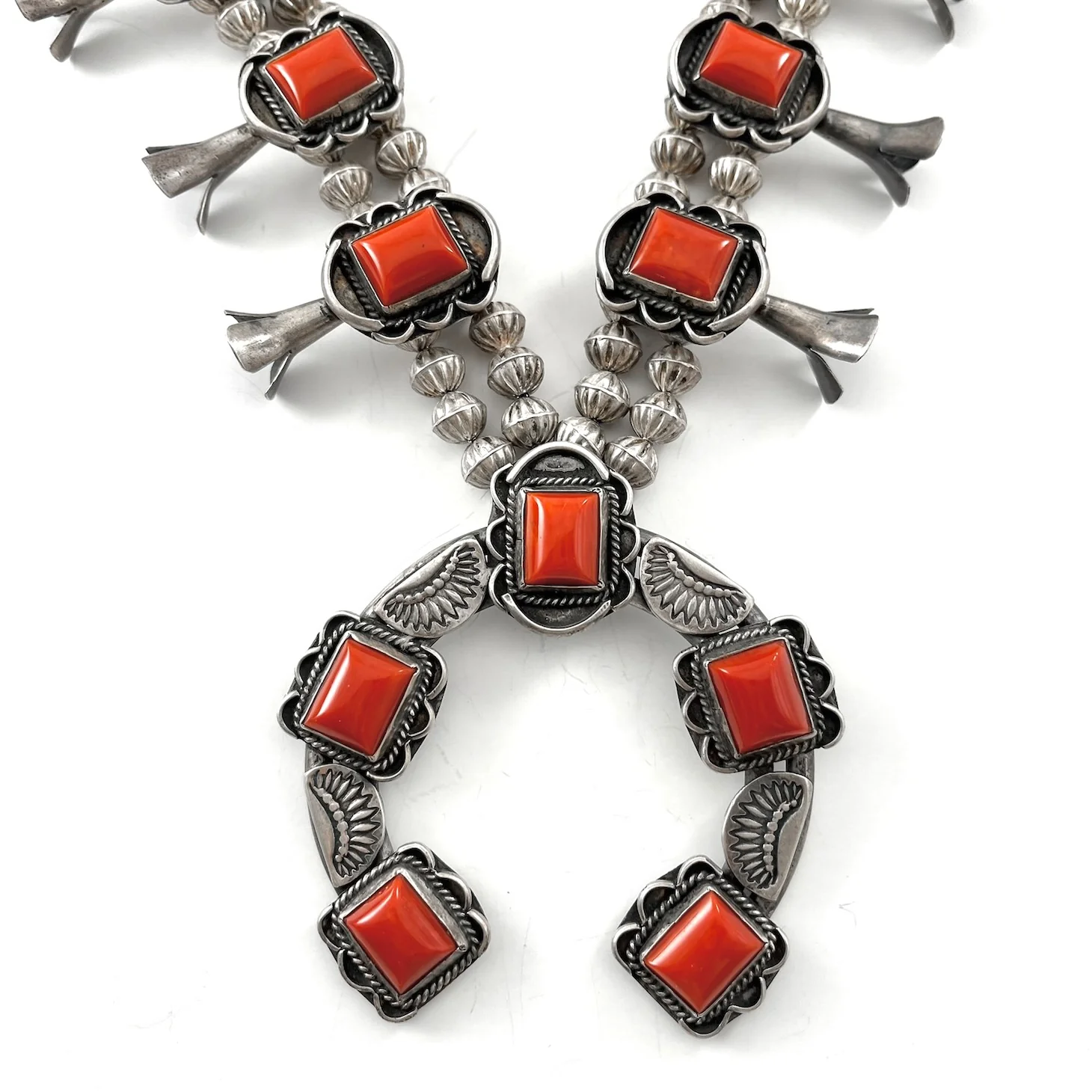 Vintage Coral Squash Necklace - Mitchell's Manufacturing Jewel