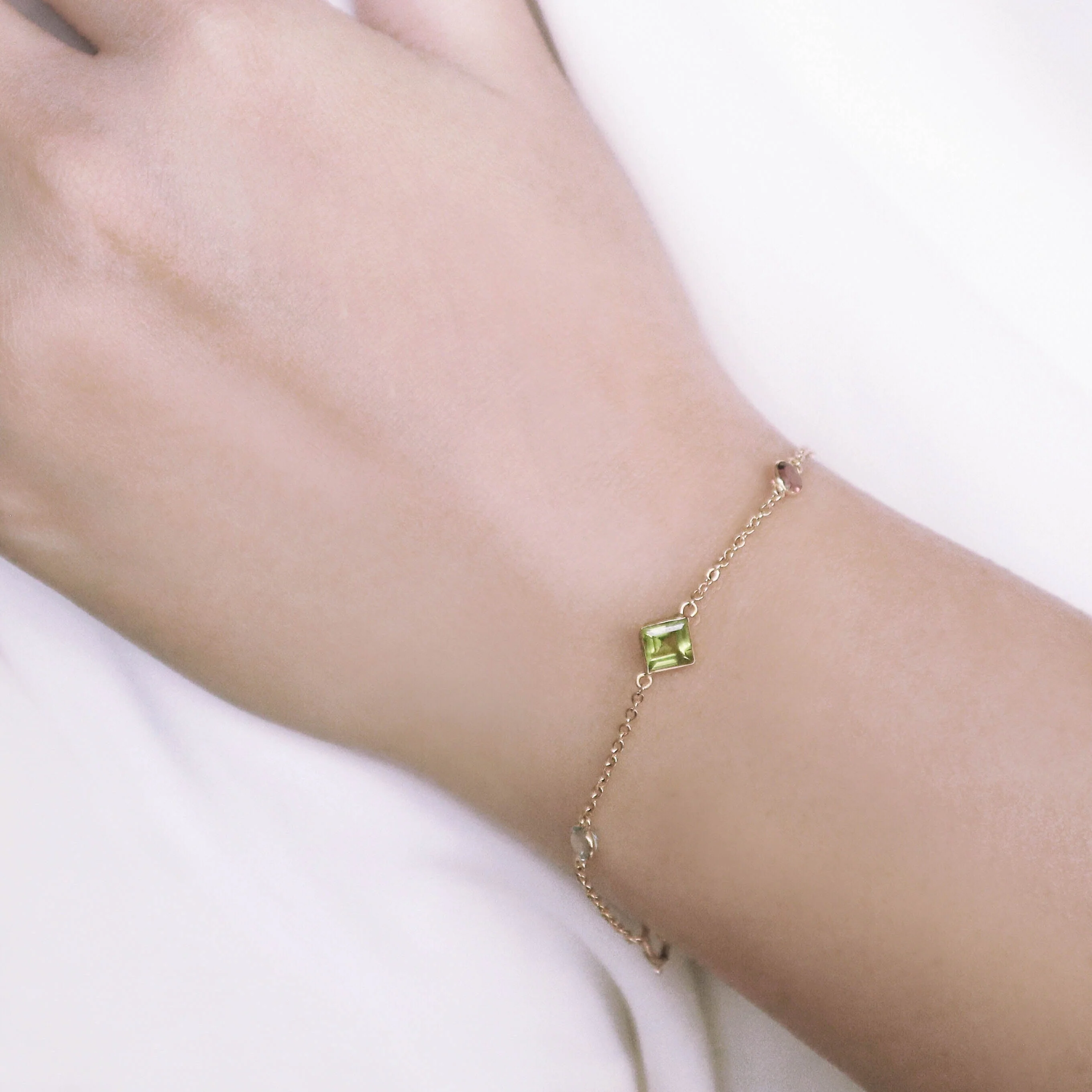 Mixed gemstones bracelet - Mitchell's Manufacturing Jewel