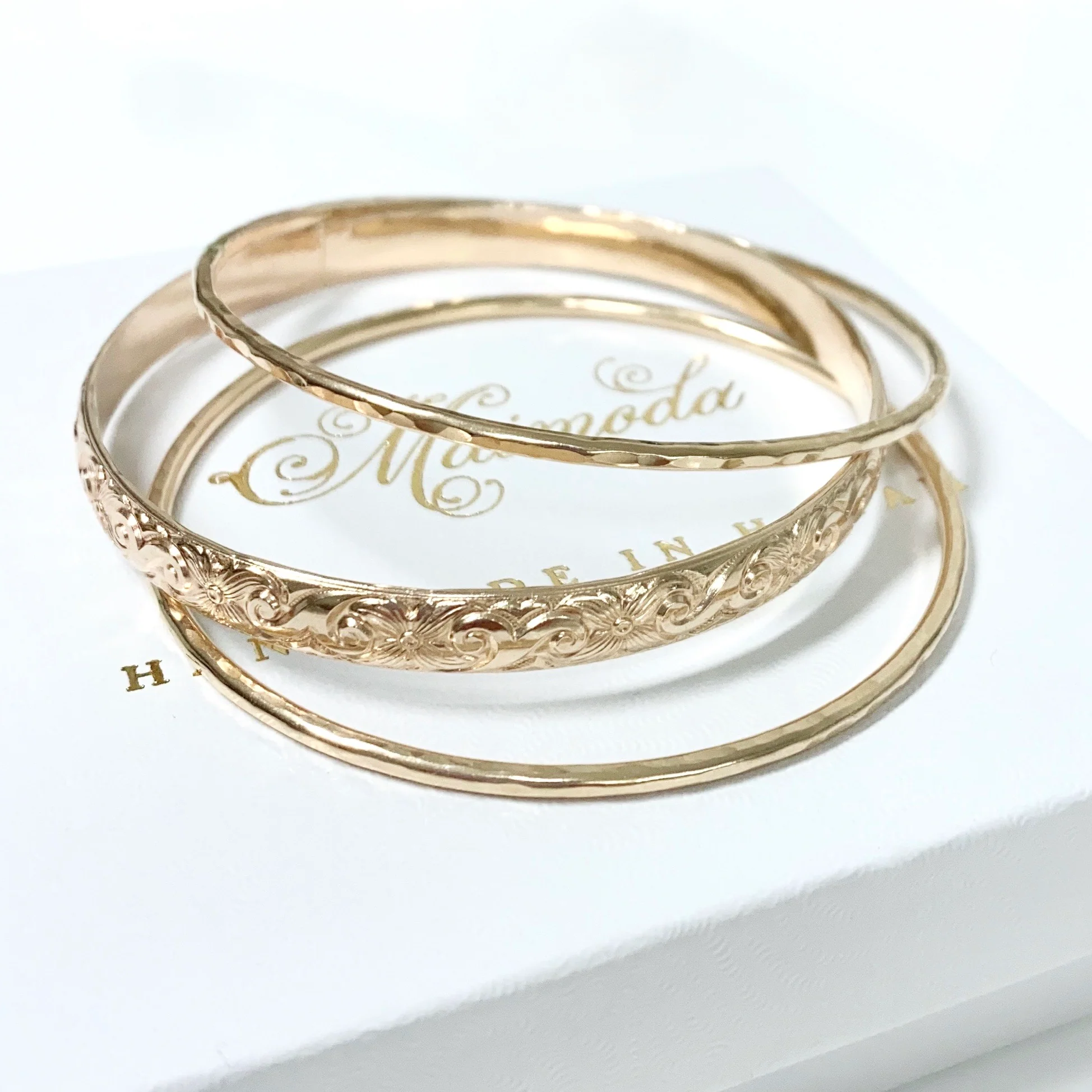 MOANI bangles set - 6mm heirloom bangle (B440) - Mitchell's Manufacturing Jewel