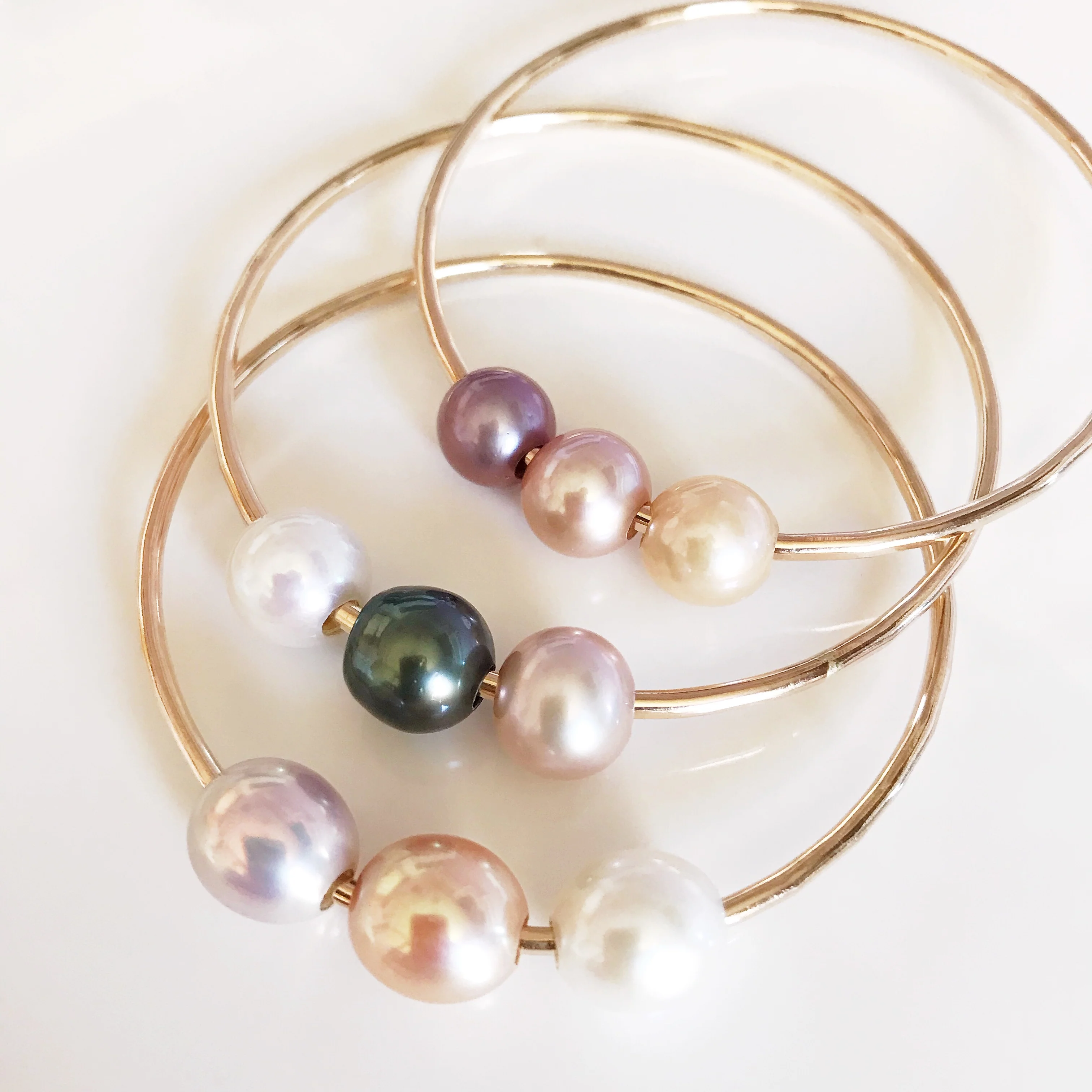 Bangle PAIGE - Edison pearls (B350) - Mitchell's Manufacturing Jewel