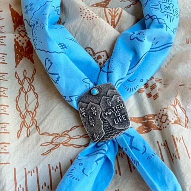 Water Is LifeScarf SlideBy Lee Begay - Mitchell's Manufacturing Jewel