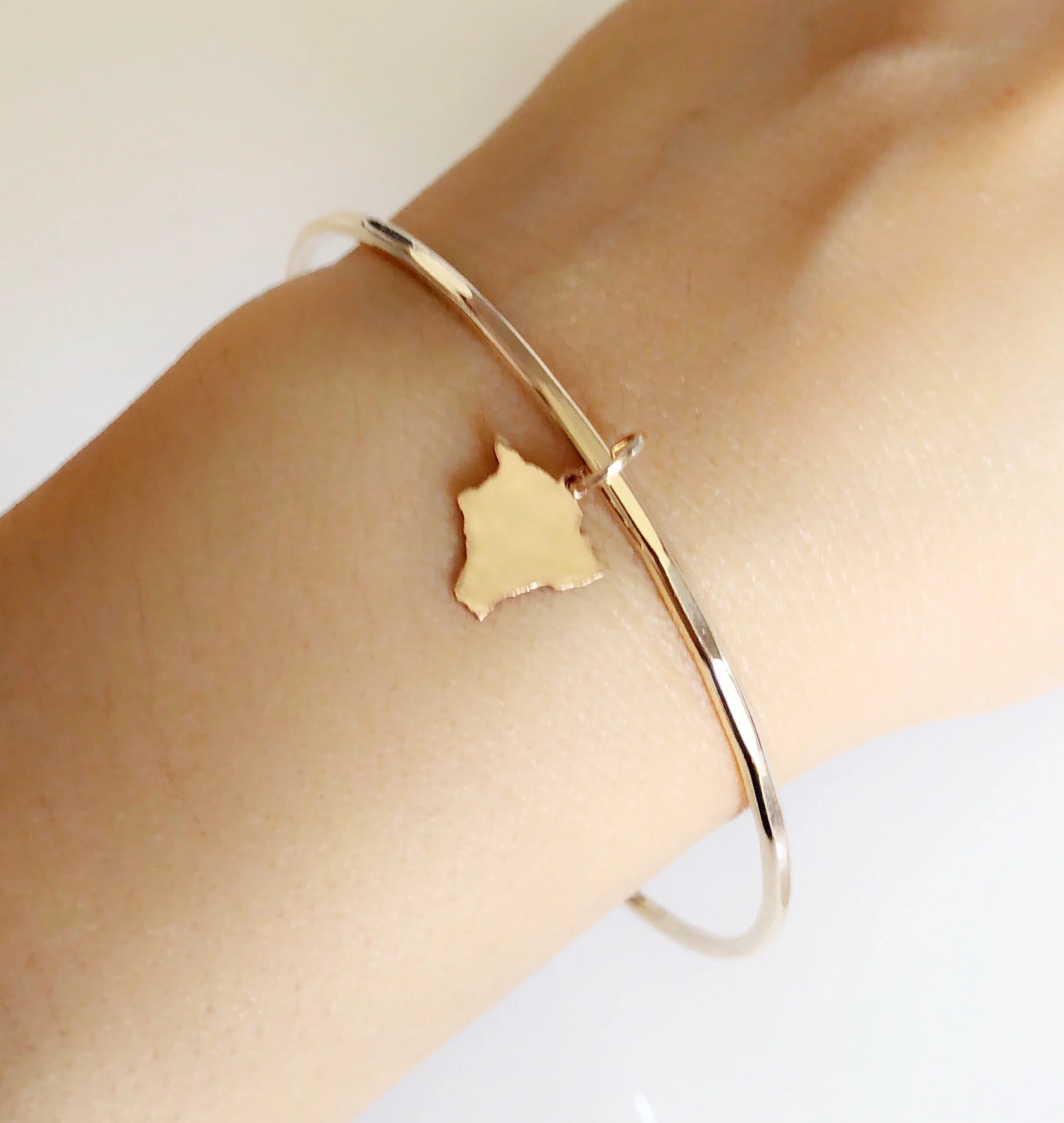 Big island charm bangle (B389) - Mitchell's Manufacturing Jewel