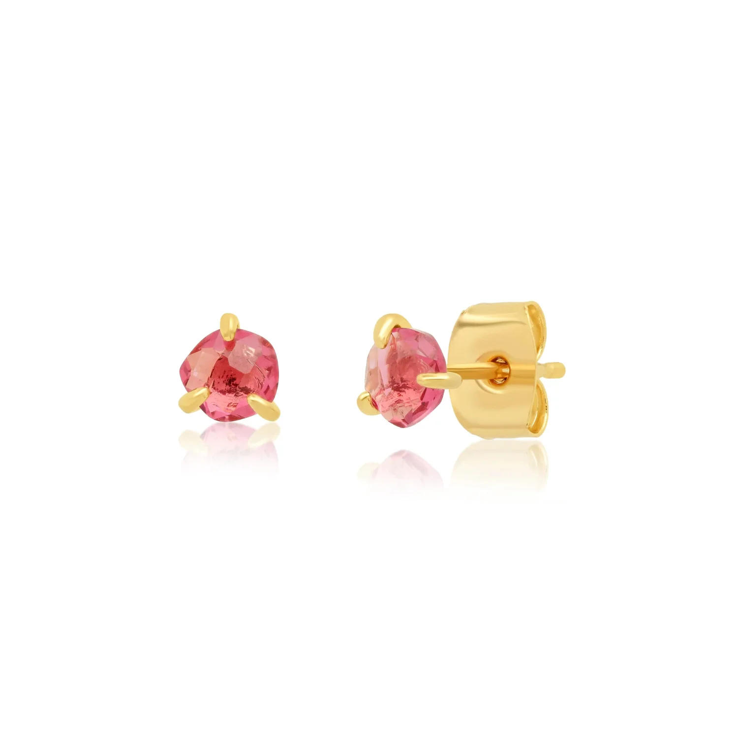 Organic Glass Stud - Red - Mitchell's Manufacturing Jewel