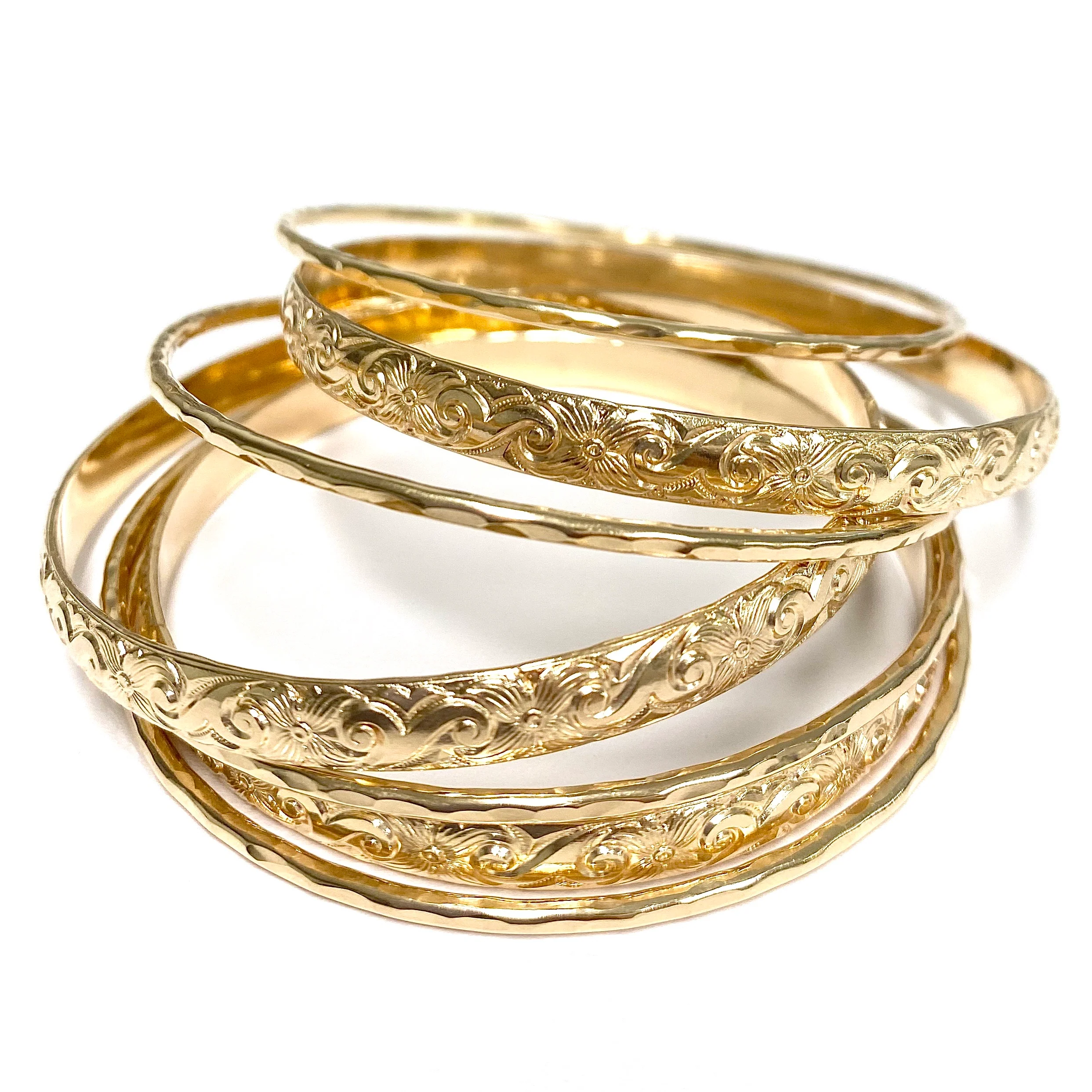 ATHENA bangle set - 6mm bangles (B484) - Mitchell's Manufacturing Jewel