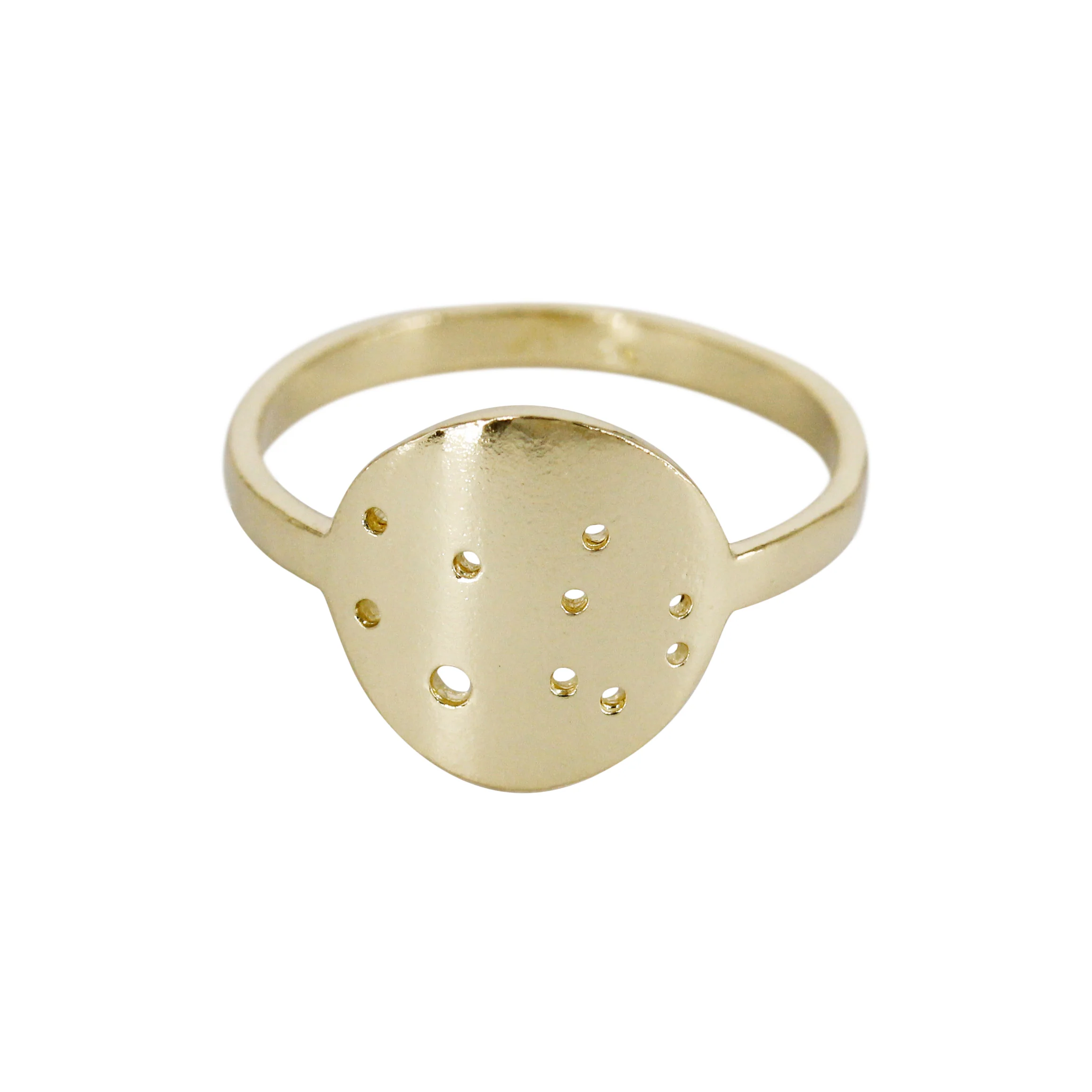 Written in the Stars: 14k Gold & Silver Zodiac Constellation Rings - Mitchell's Manufacturing Jewel
