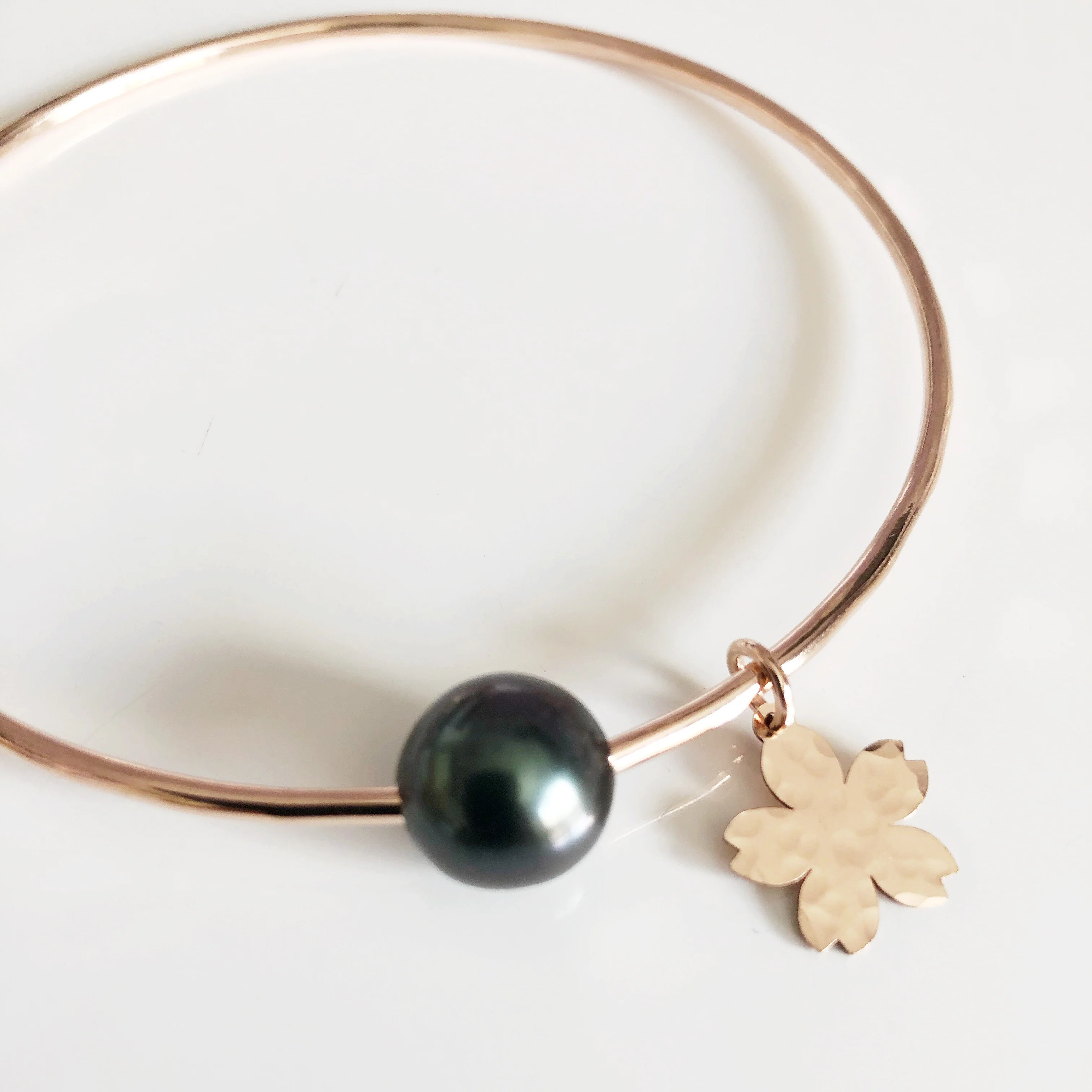 Bangle SAKURA - Tahitian pearl (B412) - Mitchell's Manufacturing Jewel