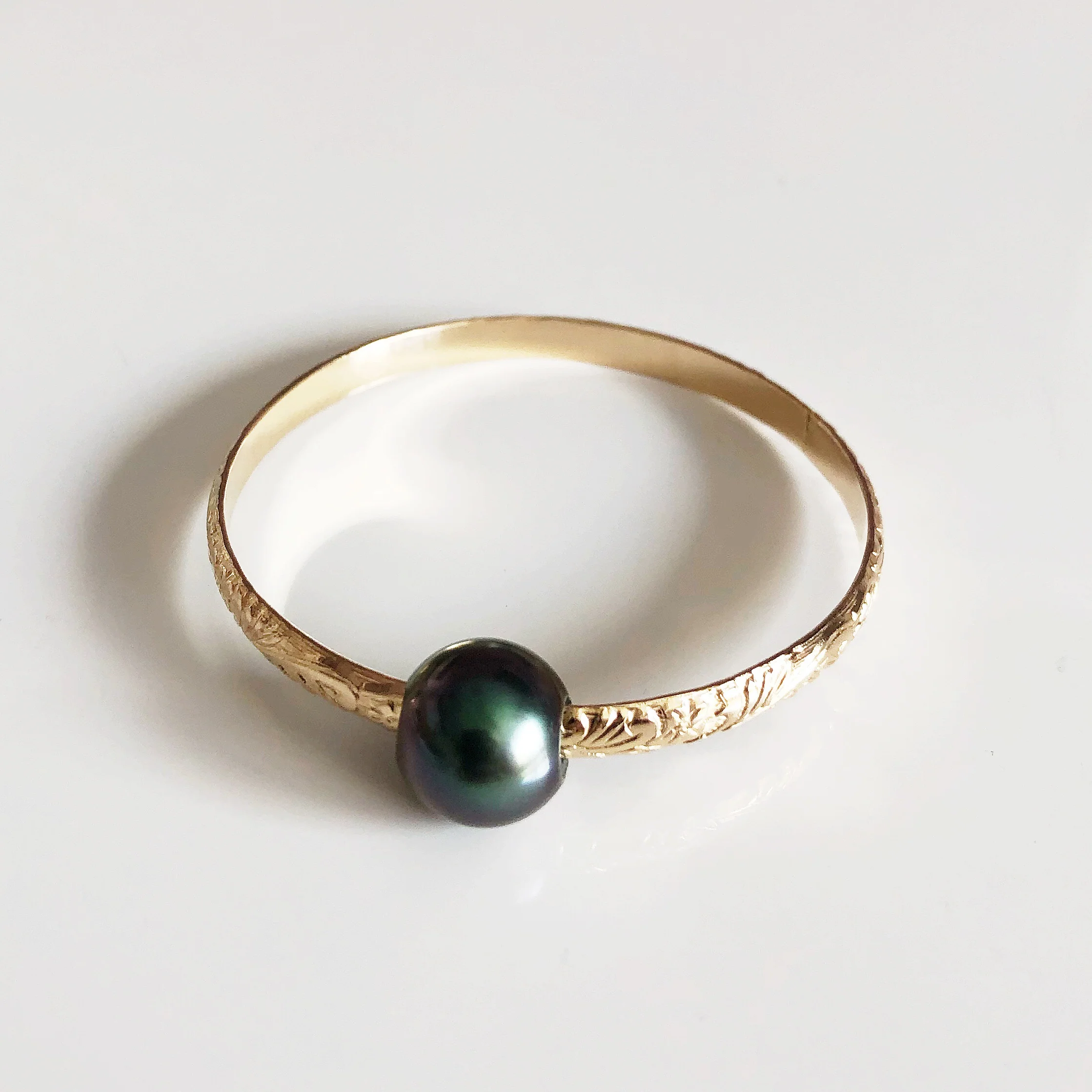 Bangle GIGI - Tahitian pearl (B312) - Mitchell's Manufacturing Jewel