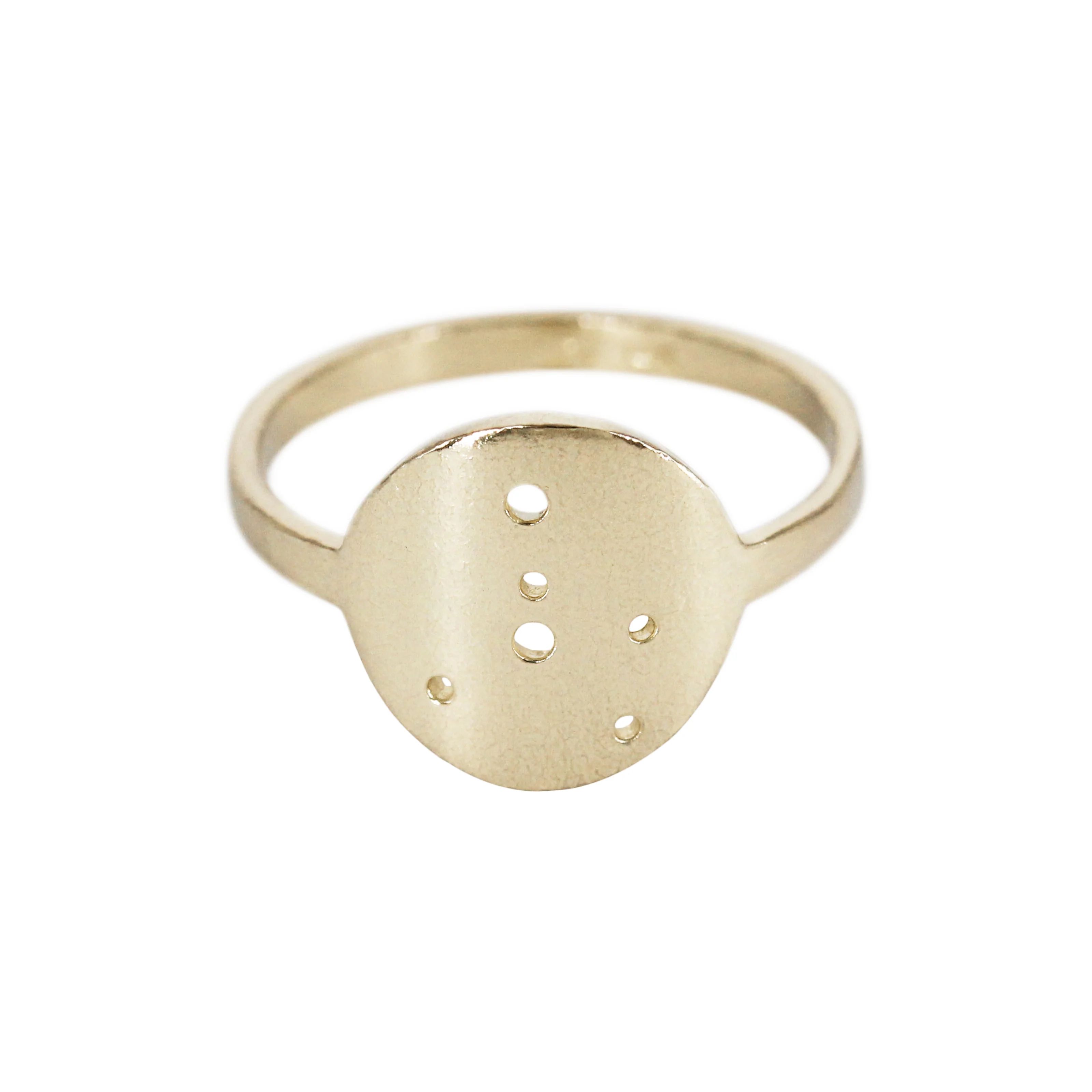 Written in the Stars: 14k Gold & Silver Zodiac Constellation Rings - Mitchell's Manufacturing Jewel