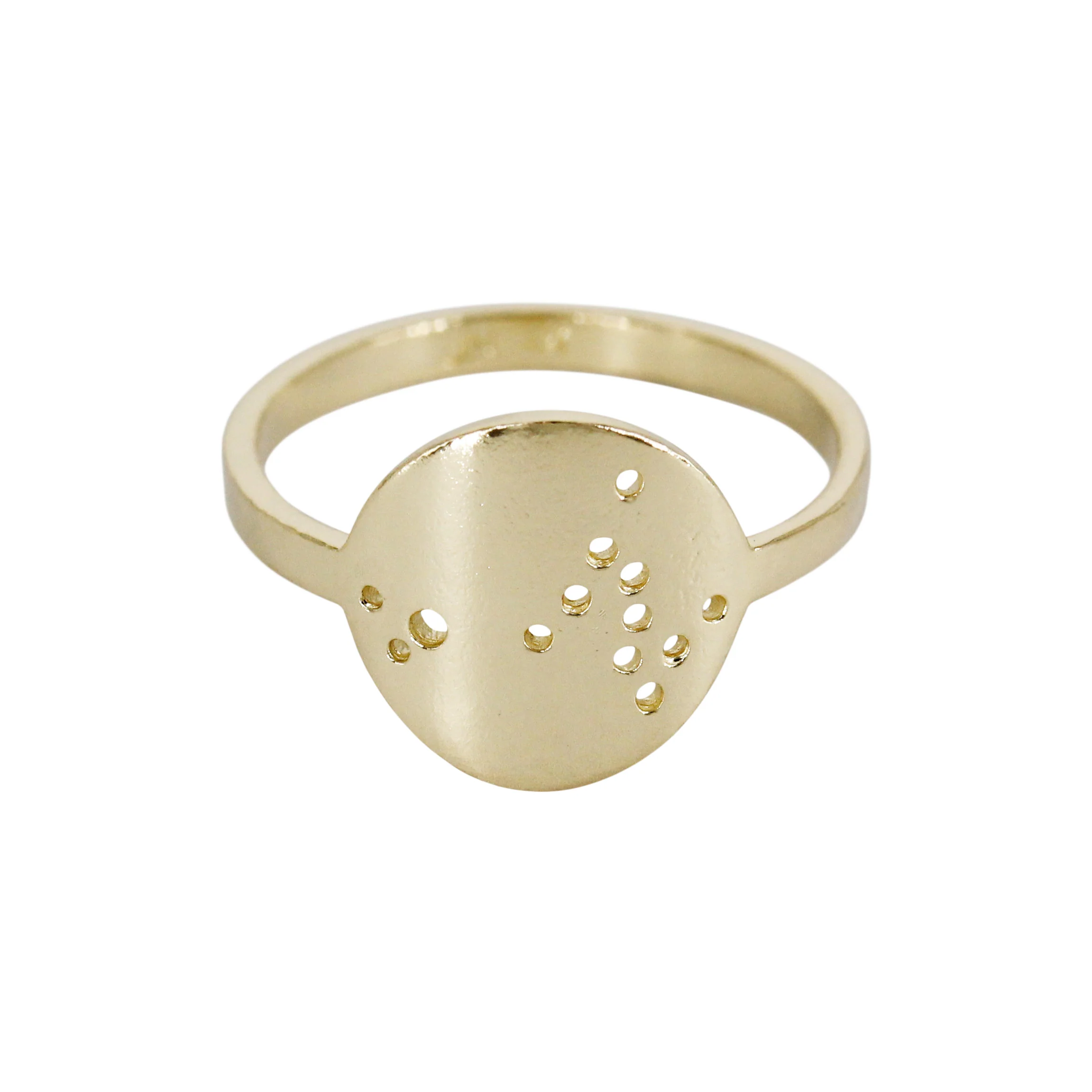 Written in the Stars: 14k Gold & Silver Zodiac Constellation Rings - Mitchell's Manufacturing Jewel