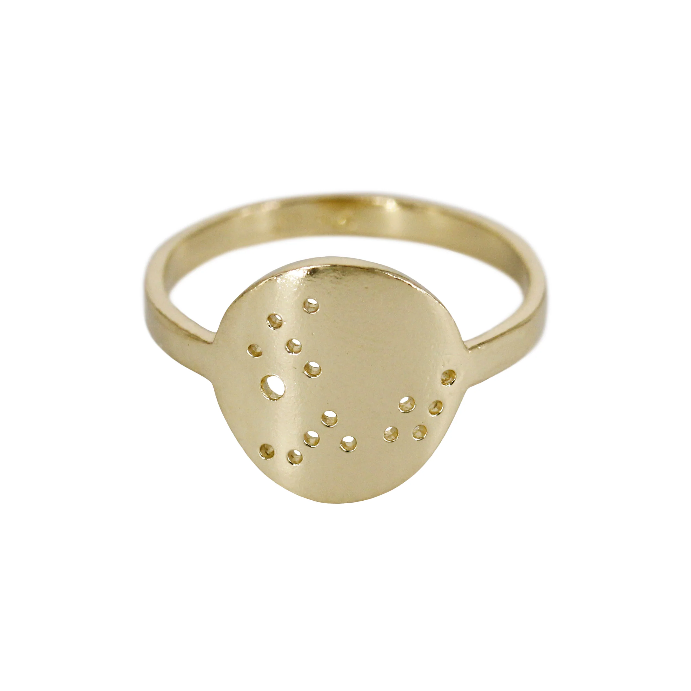 Written in the Stars: 14k Gold & Silver Zodiac Constellation Rings - Mitchell's Manufacturing Jewel