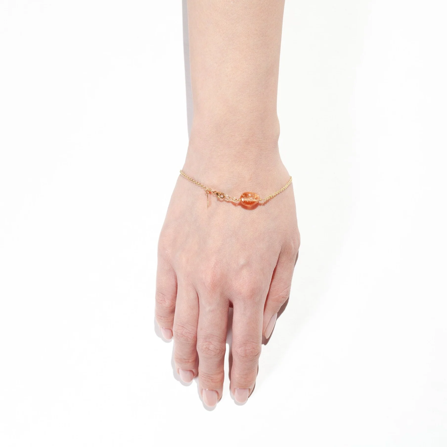 Stone chain bracelet with Imperial Topaz - Mitchell's Manufacturing Jewel