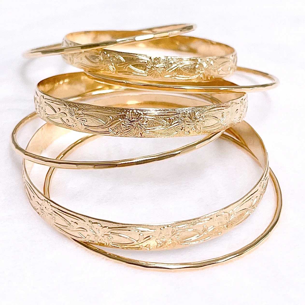 ATHENA bangles set - 8mm heirloom bangles (B550) - Mitchell's Manufacturing Jewel