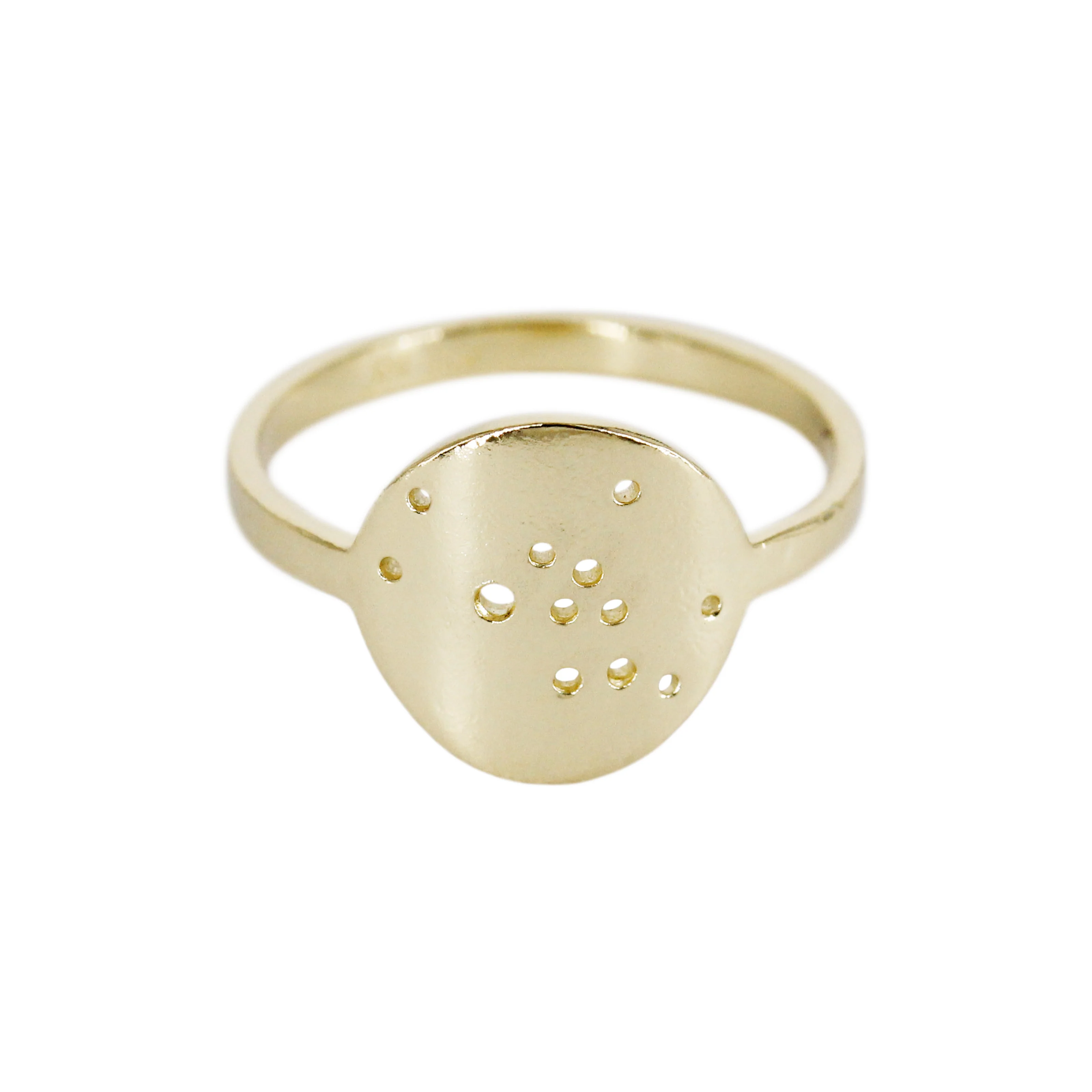Written in the Stars: 14k Gold & Silver Zodiac Constellation Rings - Mitchell's Manufacturing Jewel