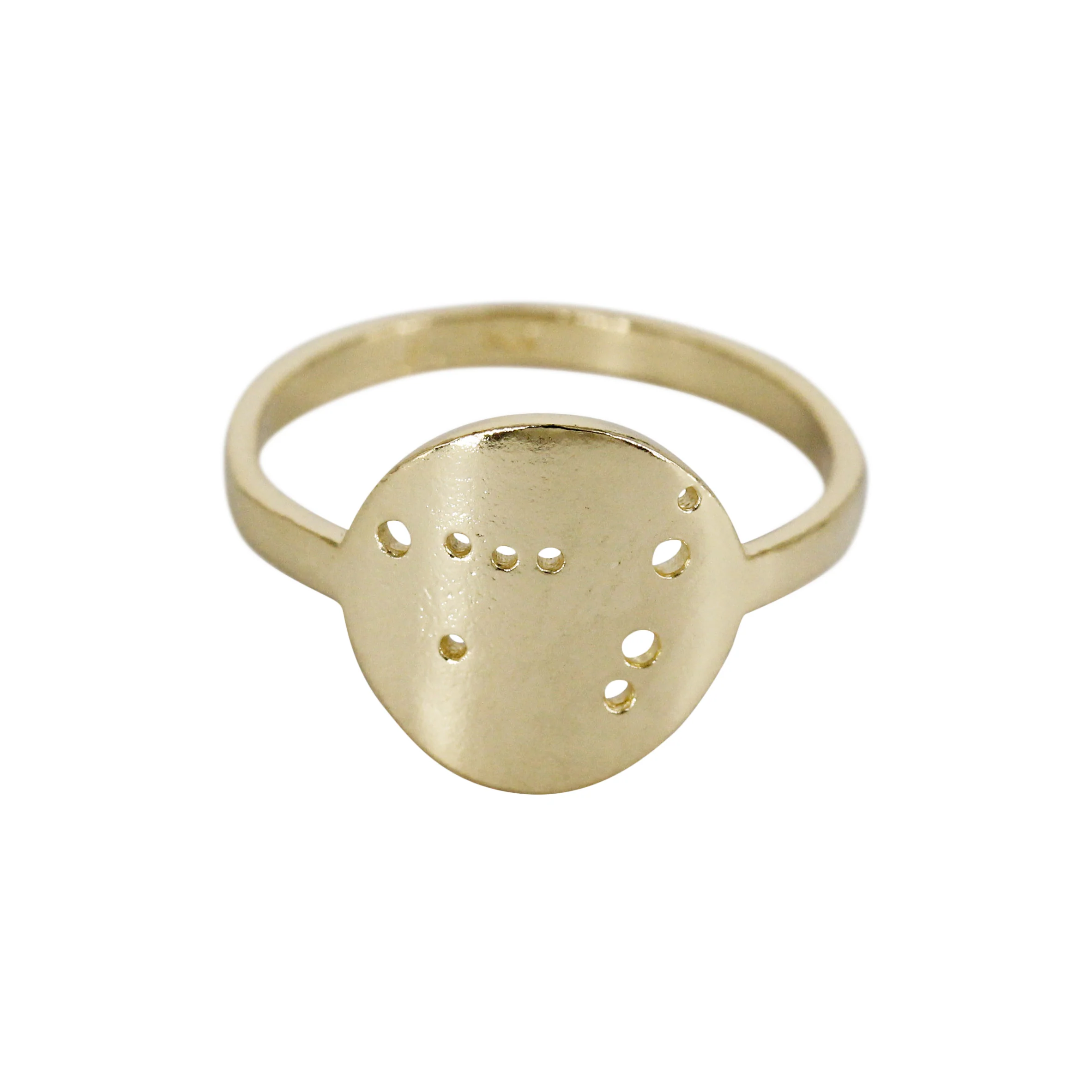 Written in the Stars: 14k Gold & Silver Zodiac Constellation Rings - Mitchell's Manufacturing Jewel