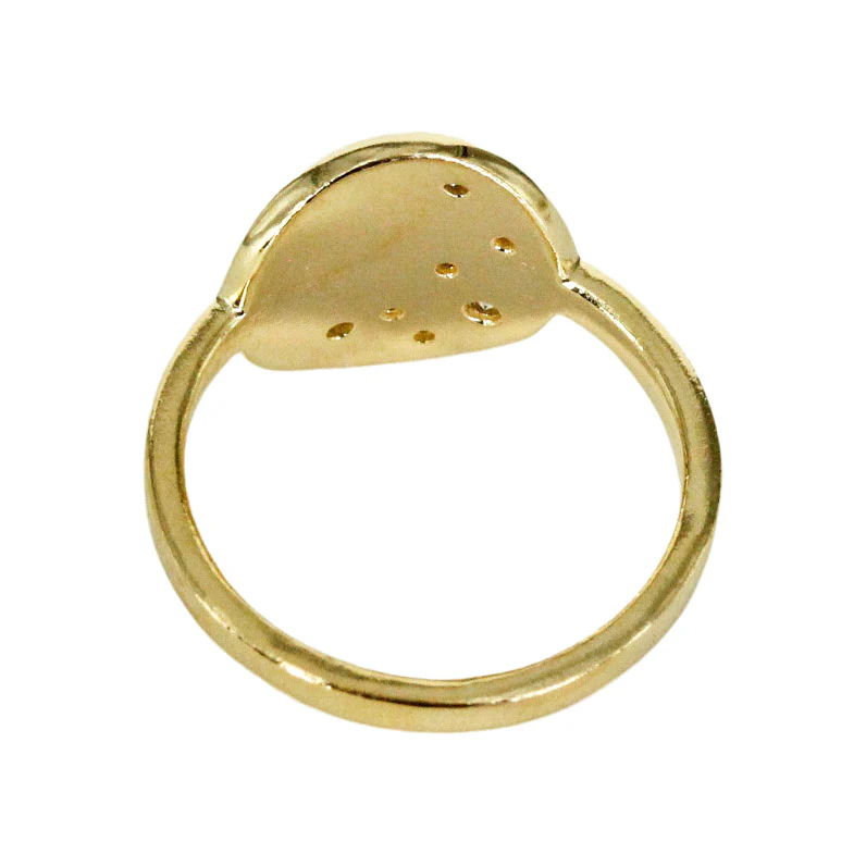 Diamond Mosaic 14k Gold Ring - Mitchell's Manufacturing Jewel
