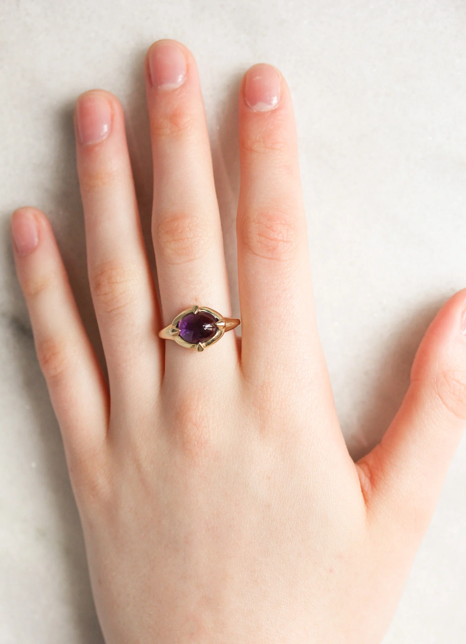 The Amethyst Sovereign: A 14k Gold & Violet Heirloom - Mitchell's Manufacturing Jewel