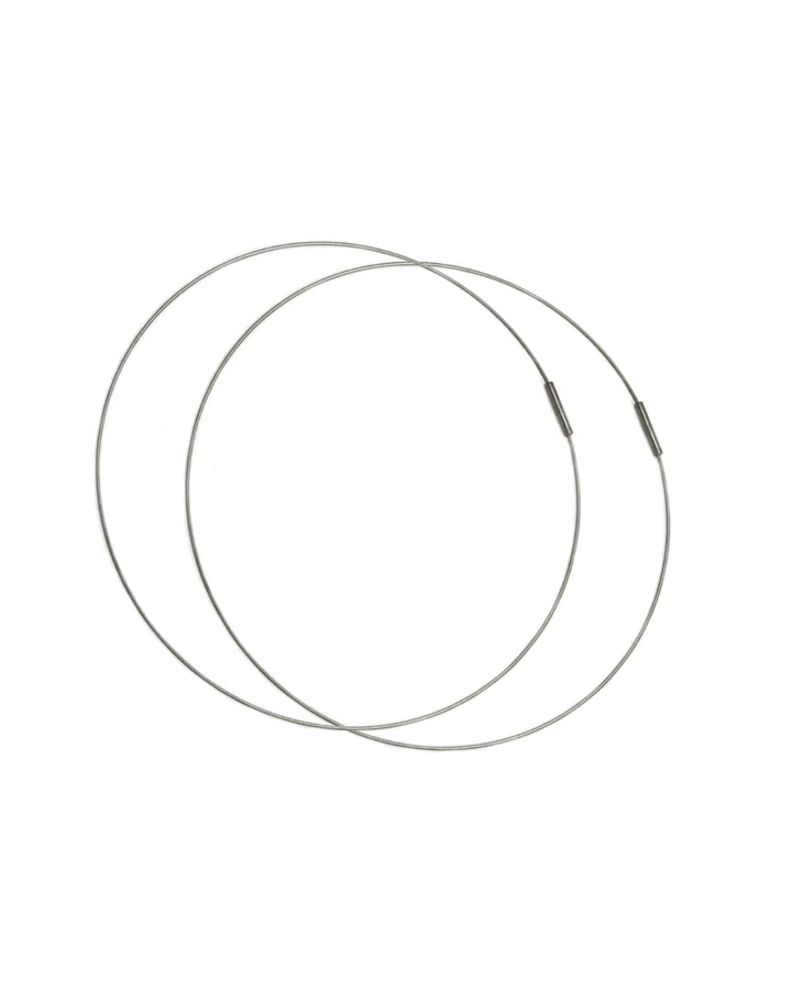 Large Harper Hoop - White Gold - Mitchell's Manufacturing Jewel