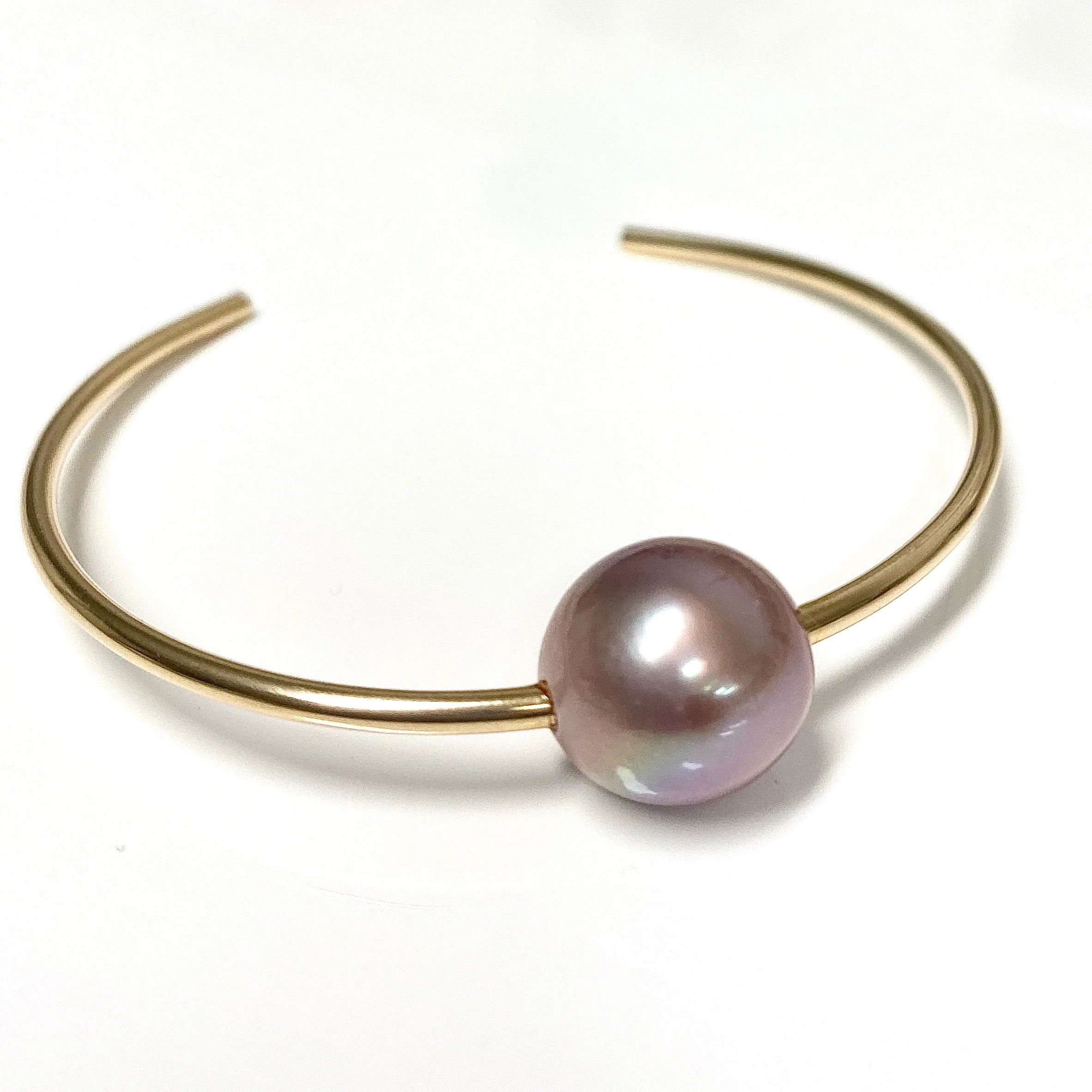 Cuff COCO - Pink Edison pearl (B445) - Mitchell's Manufacturing Jewel