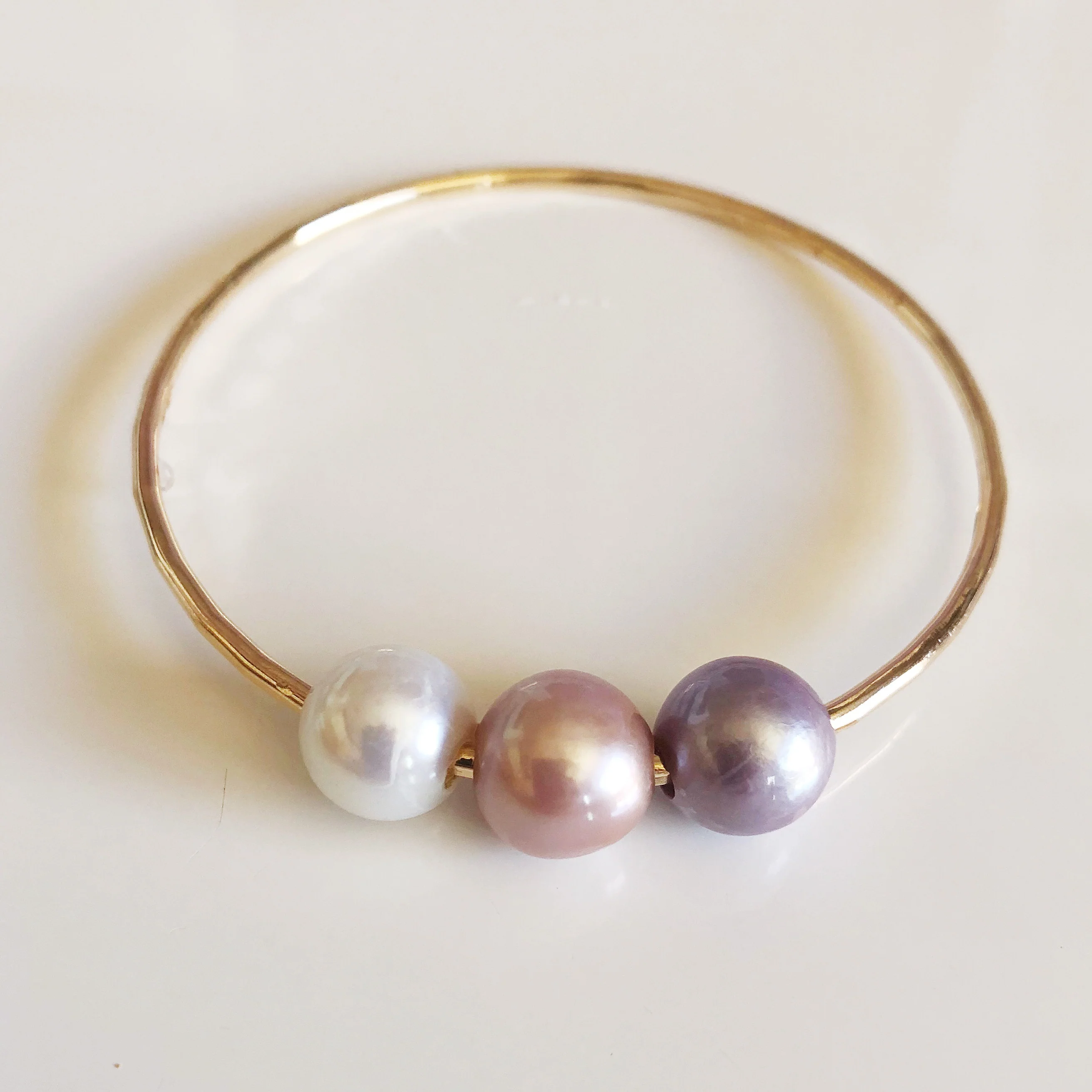 Bangle PAIGE - edison pearls (B387) - Mitchell's Manufacturing Jewel